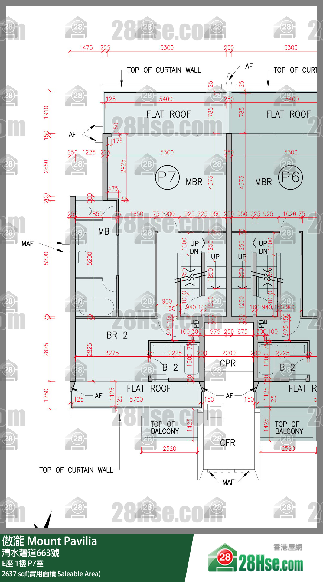 傲瀧 E座1樓 P7室 平面圖