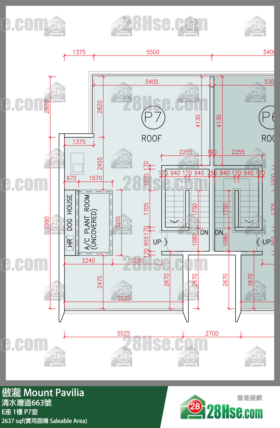 傲瀧 E座1樓 P7室 平面圖