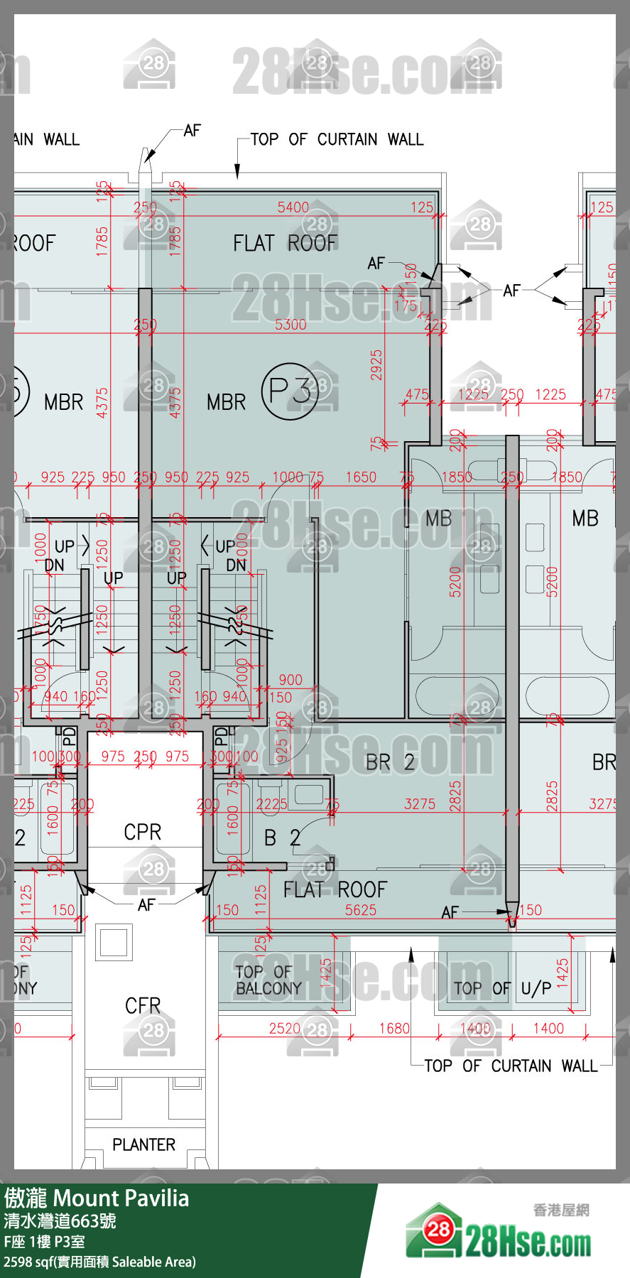 傲瀧 F座1樓 P3室 平面圖
