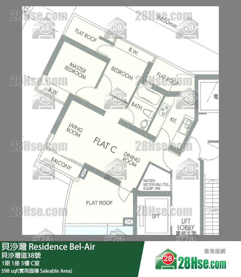 贝沙湾 1期1座5楼 C室 平面图