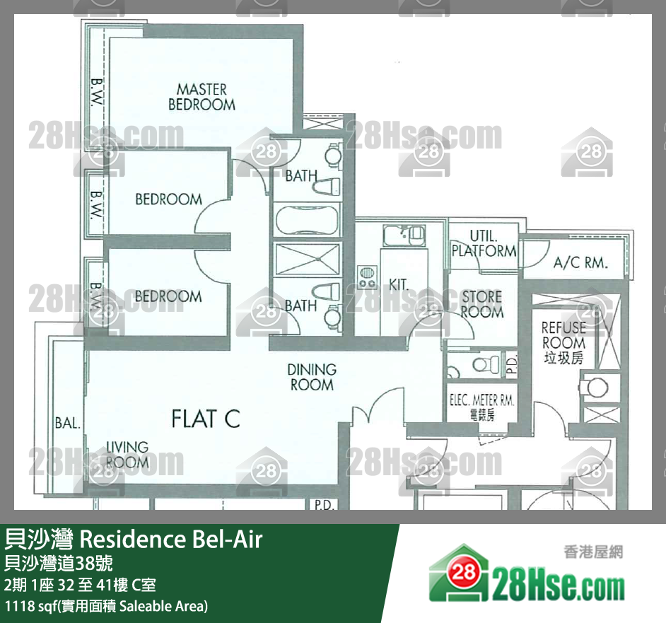 Residence Bel-Air Unit FloorPlan (Provided by 28Hse)