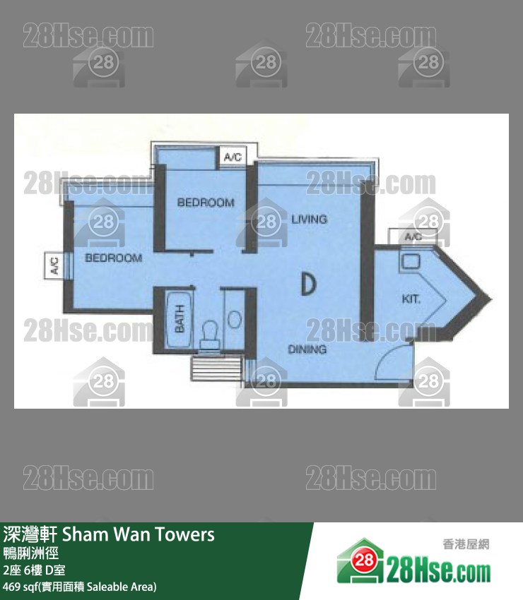 深湾轩 单位平面图(由 28Hse 提供)