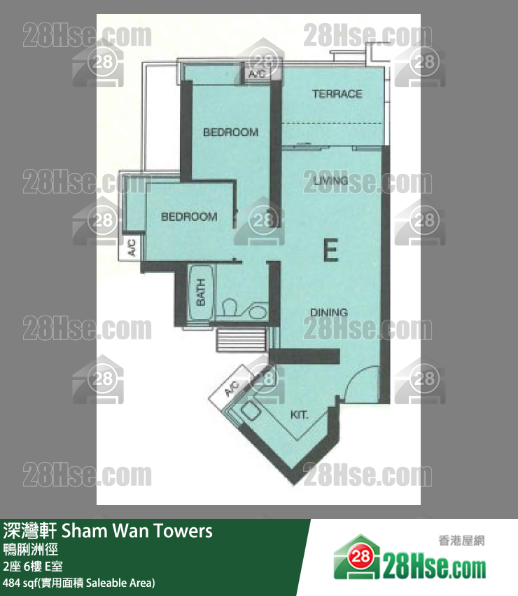 深灣軒 2座6樓 E室 平面圖