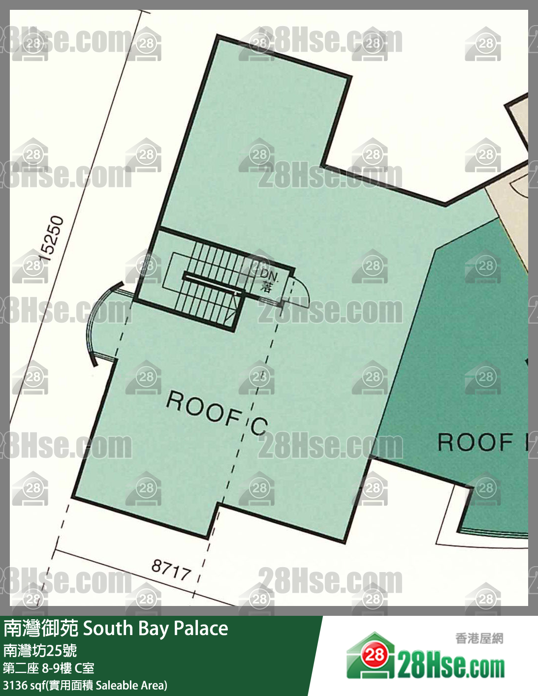 南湾御苑 第二座9楼 C室 平面图