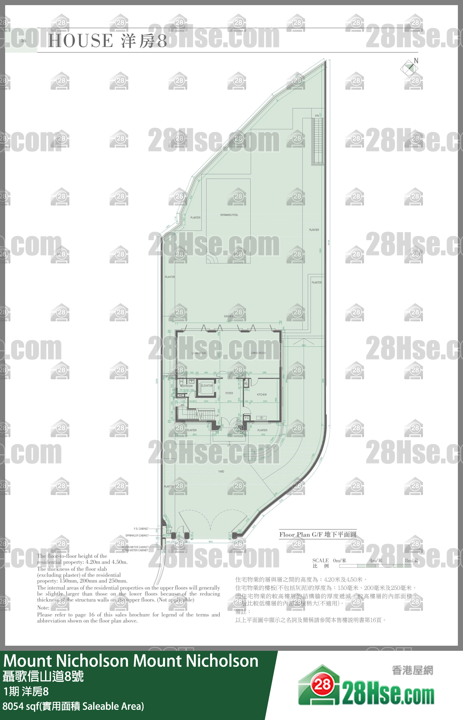 Mount Nicholson 3期 1期洋房8 平面圖