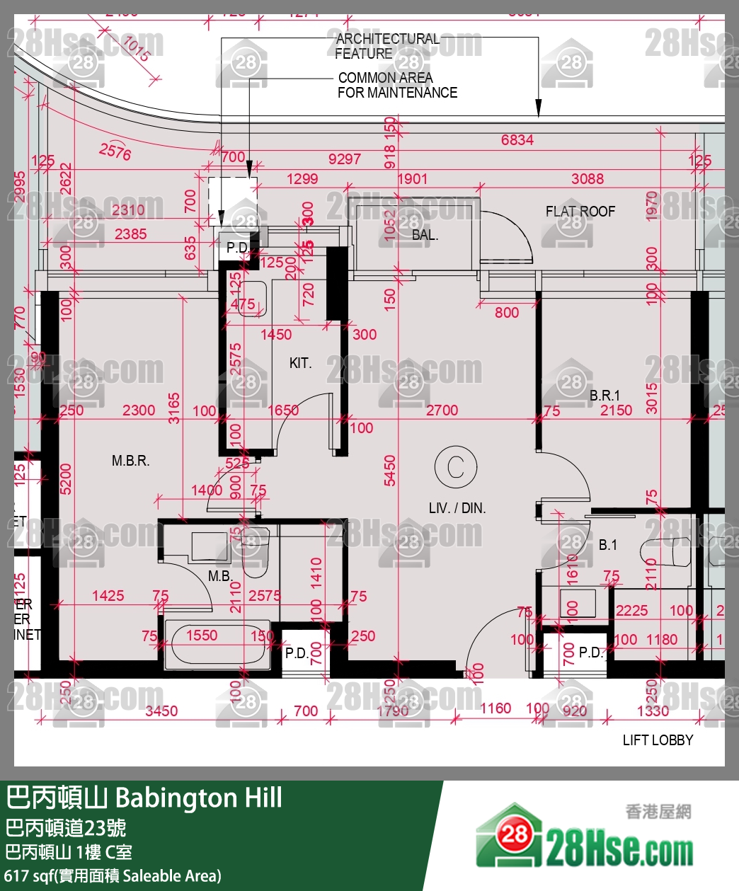 巴丙頓山 巴丙頓山 1樓 C室 平面圖