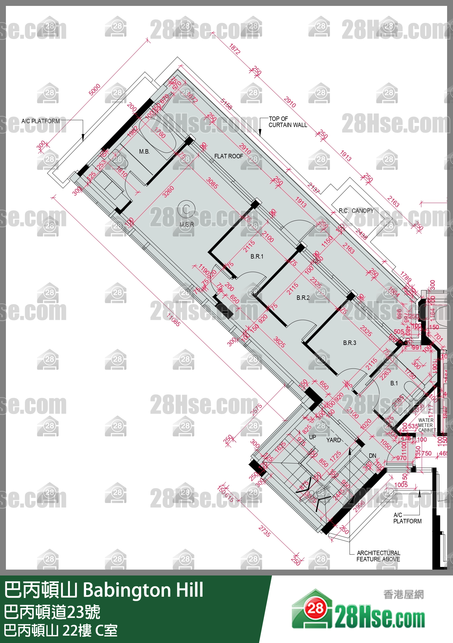 巴丙顿山 巴丙顿山 22楼 C室 平面图