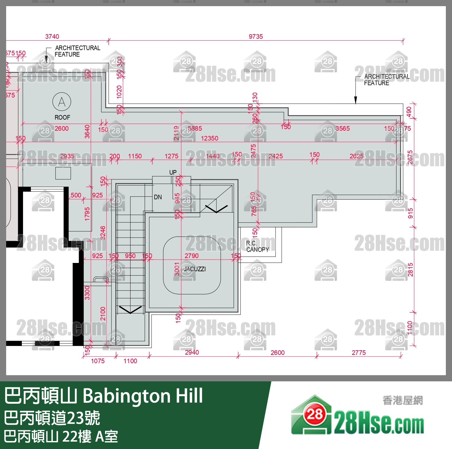 巴丙頓山 巴丙頓山 22樓 A室 平面圖