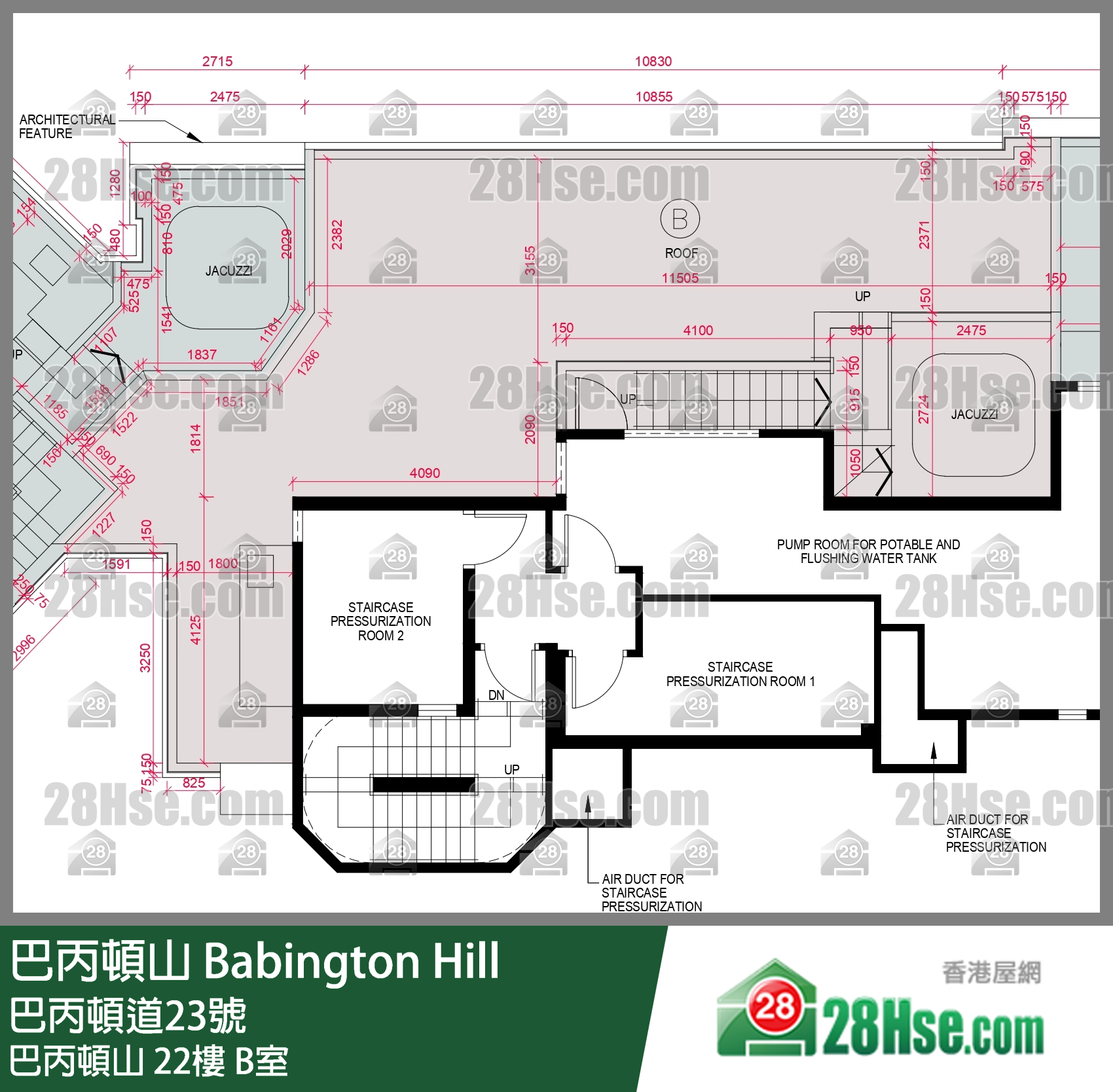 巴丙頓山 巴丙頓山 22樓 B室 平面圖