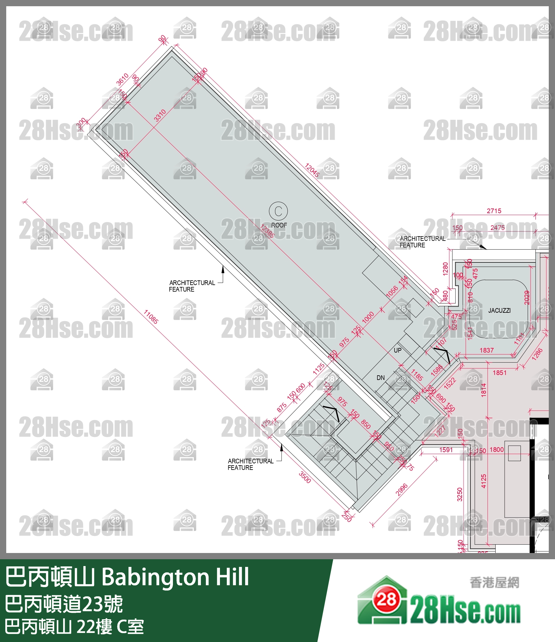巴丙顿山 巴丙顿山 22楼 C室 平面图