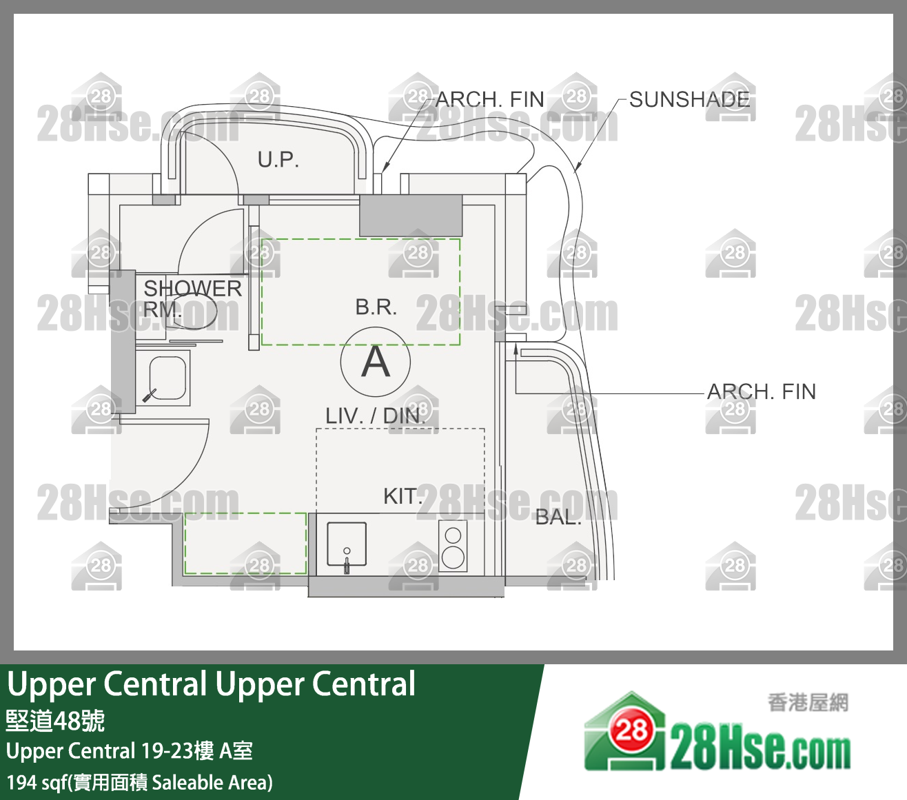 Upper Central Unit FloorPlan (Provided by 28Hse)
