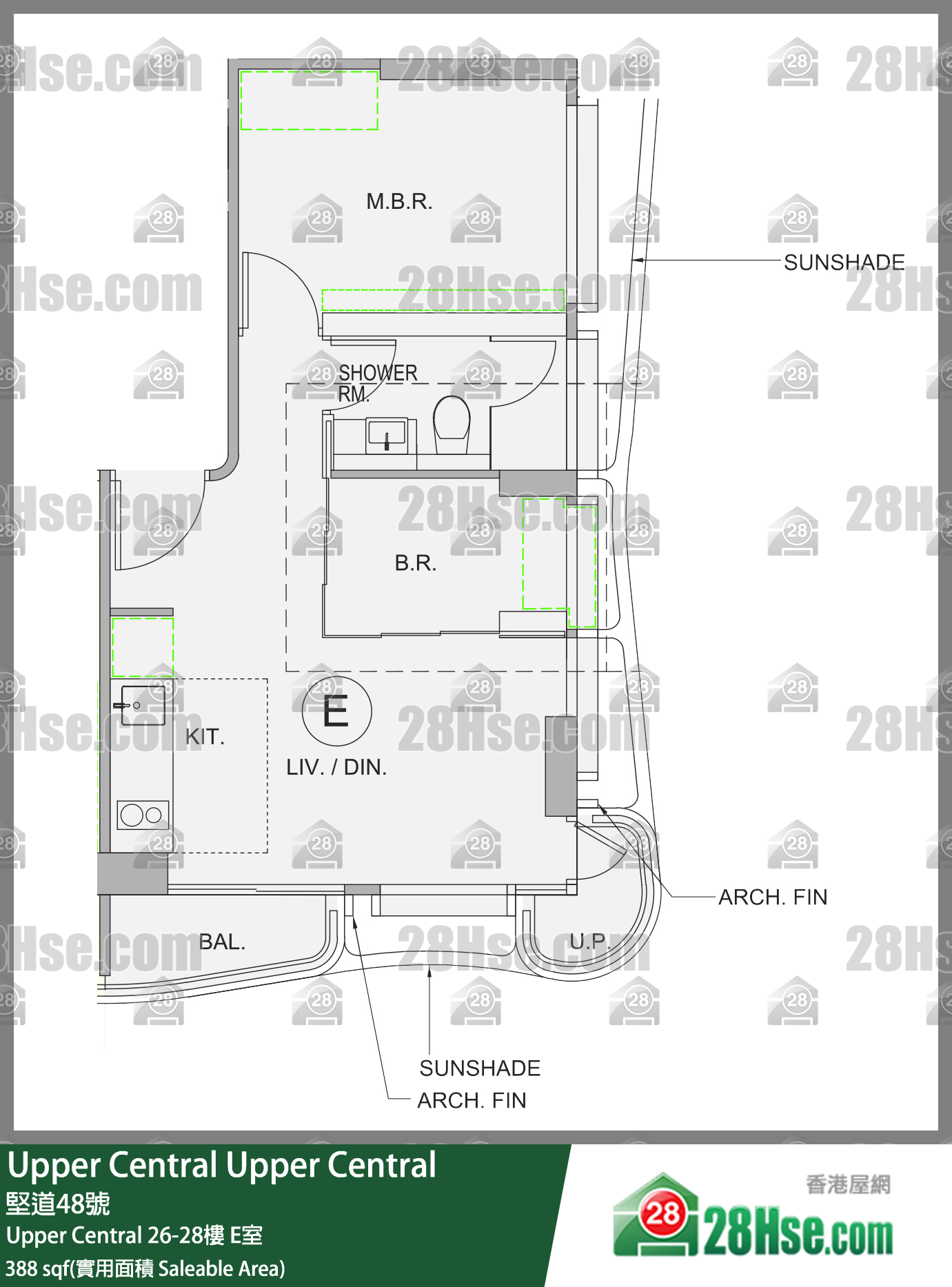 Upper Central Unit FloorPlan (Provided by 28Hse)