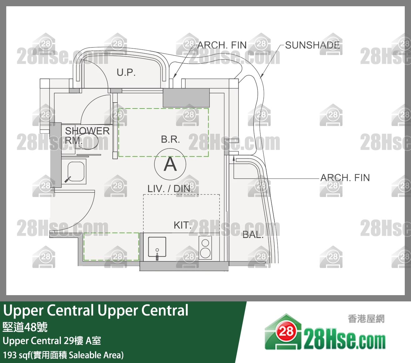 Upper Central,  Flat A, 29/f, Upper Central FloorPlan