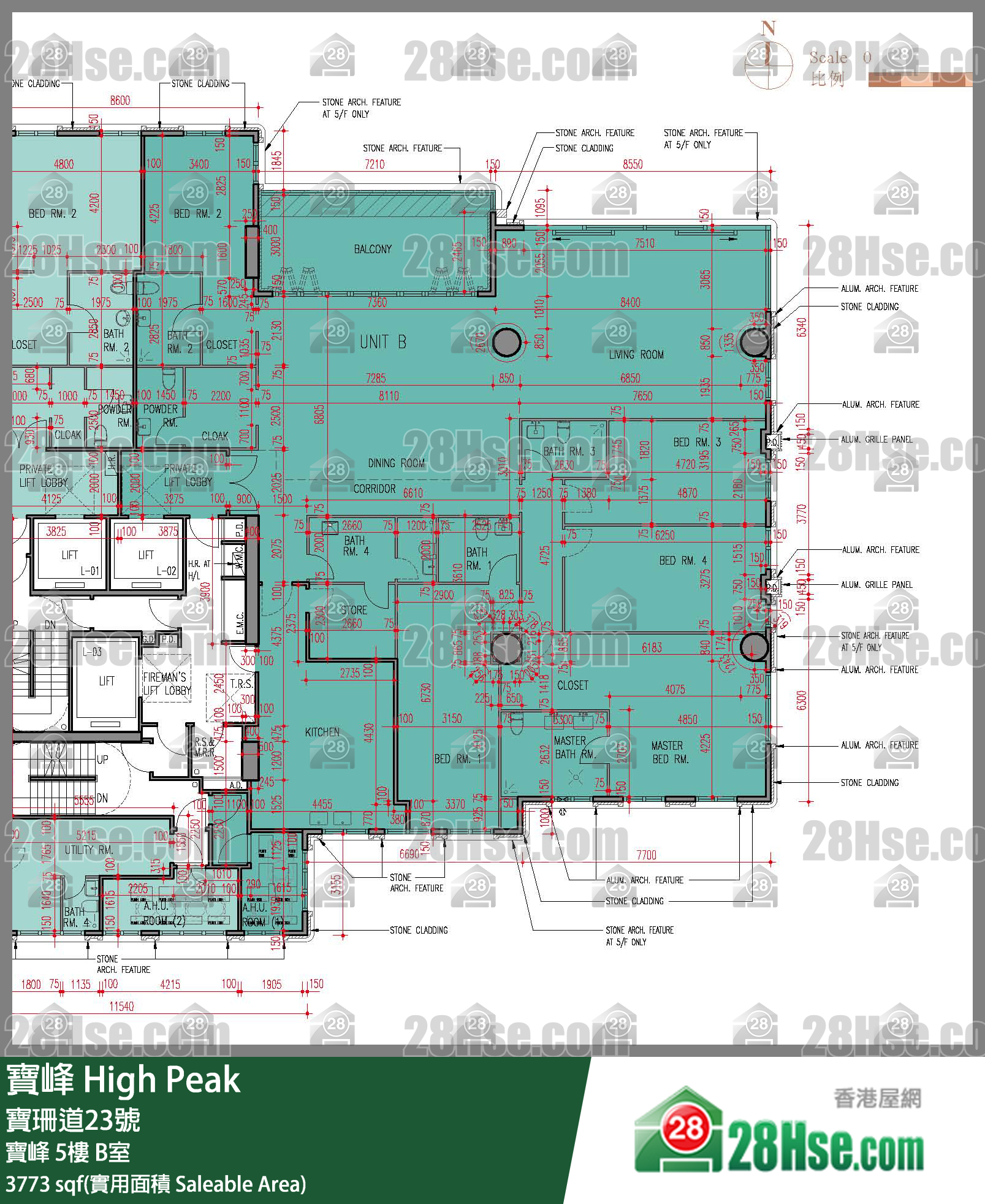 High Peak, Flat B, 5/F, High Peak FloorPlan