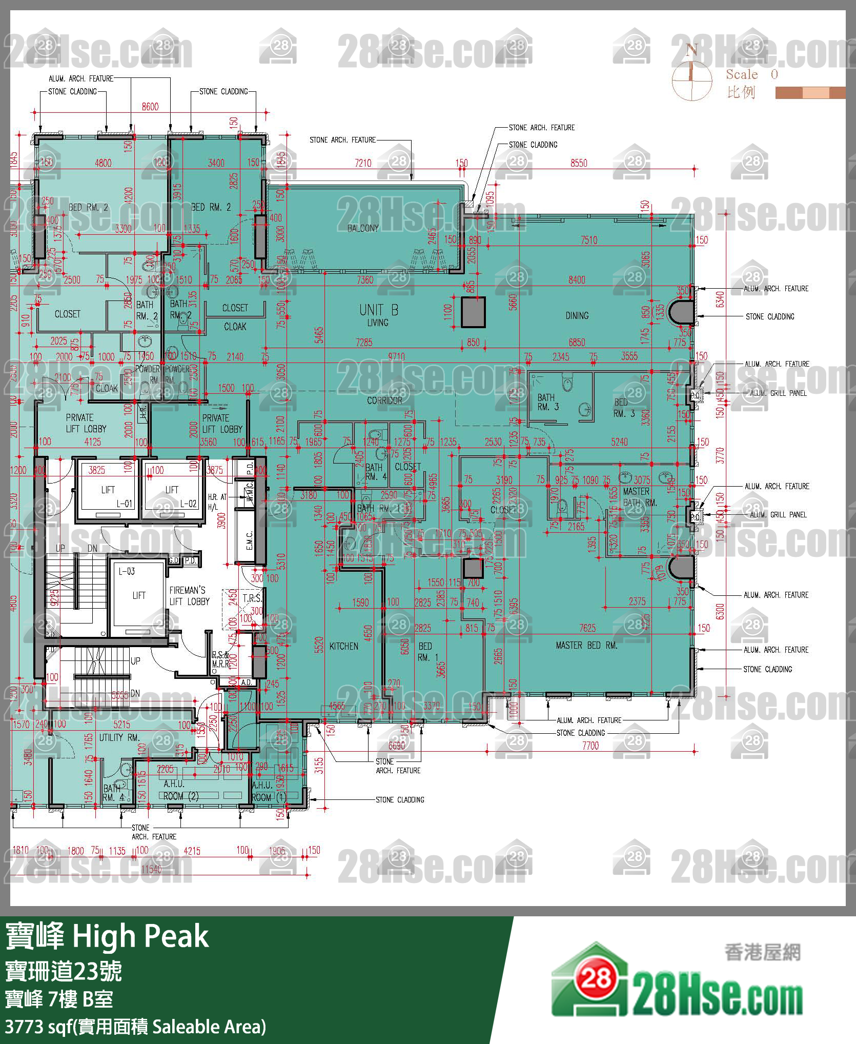 High Peak, Flat B, 7/F, High Peak FloorPlan