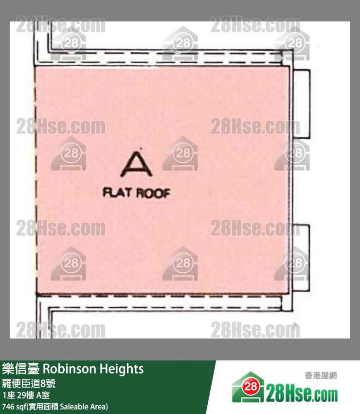 乐信台 1座29楼 A室 平面图