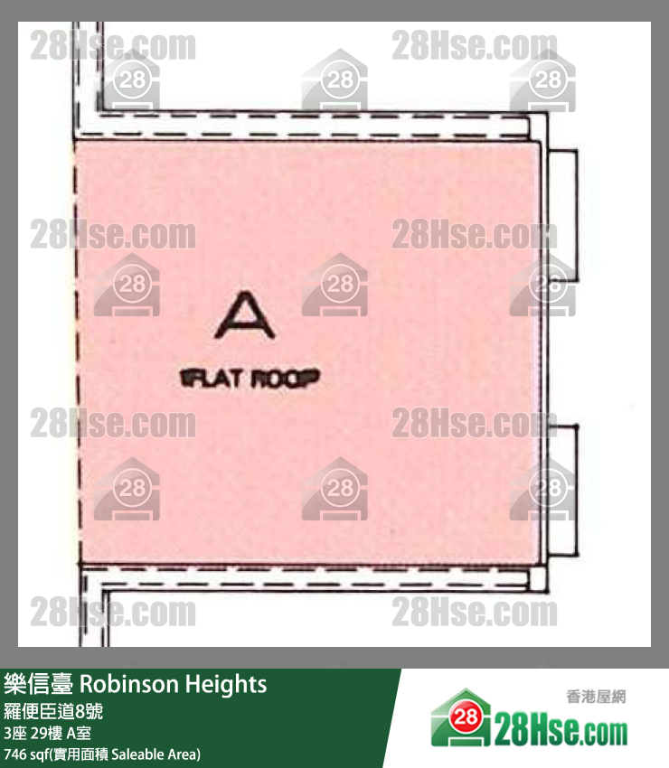 乐信台 3座29楼 A室 平面图