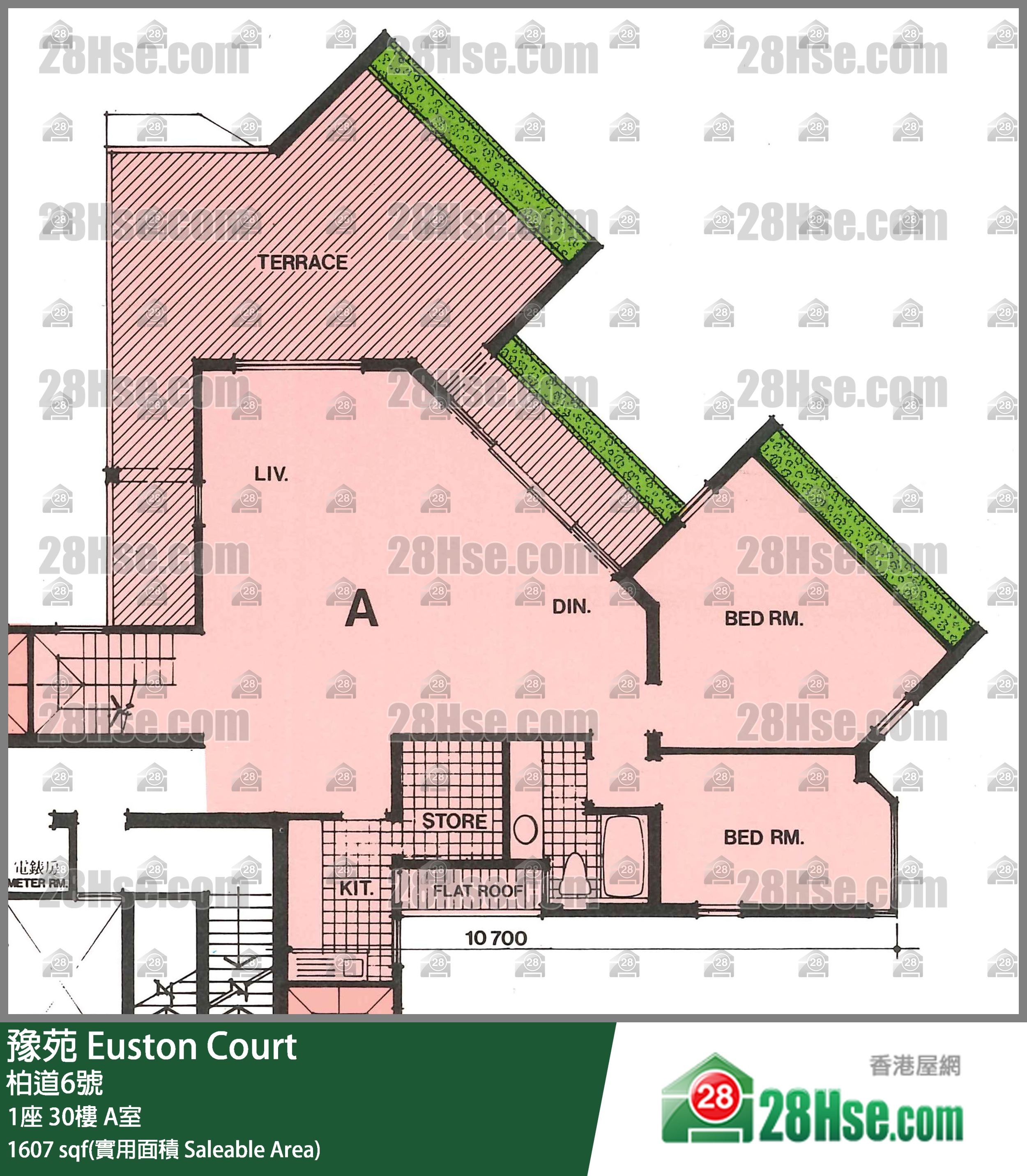 豫苑 1座30樓 A室 平面圖