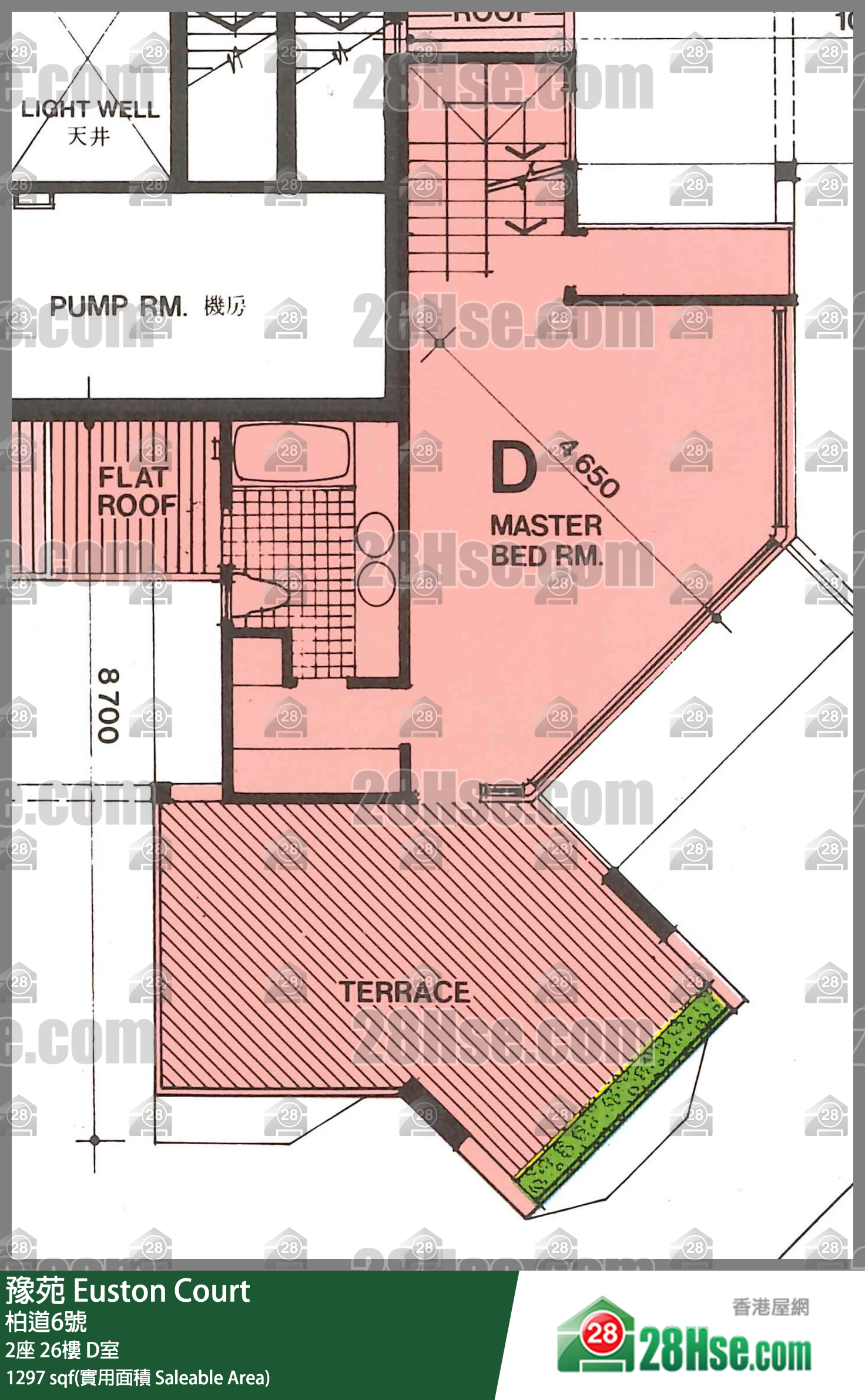 豫苑 2座26樓 D室 平面圖