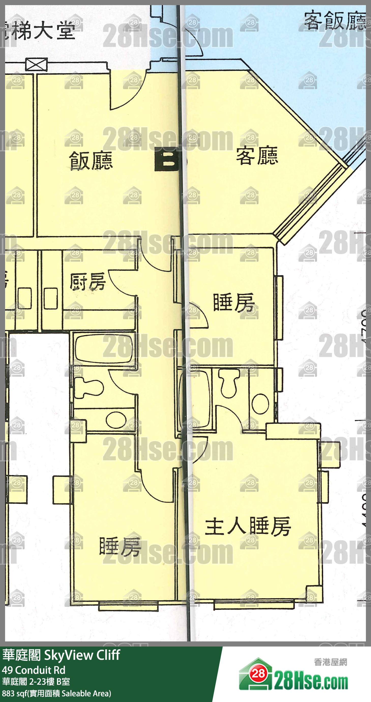 華庭閣 華庭閣 12樓 B室 平面圖