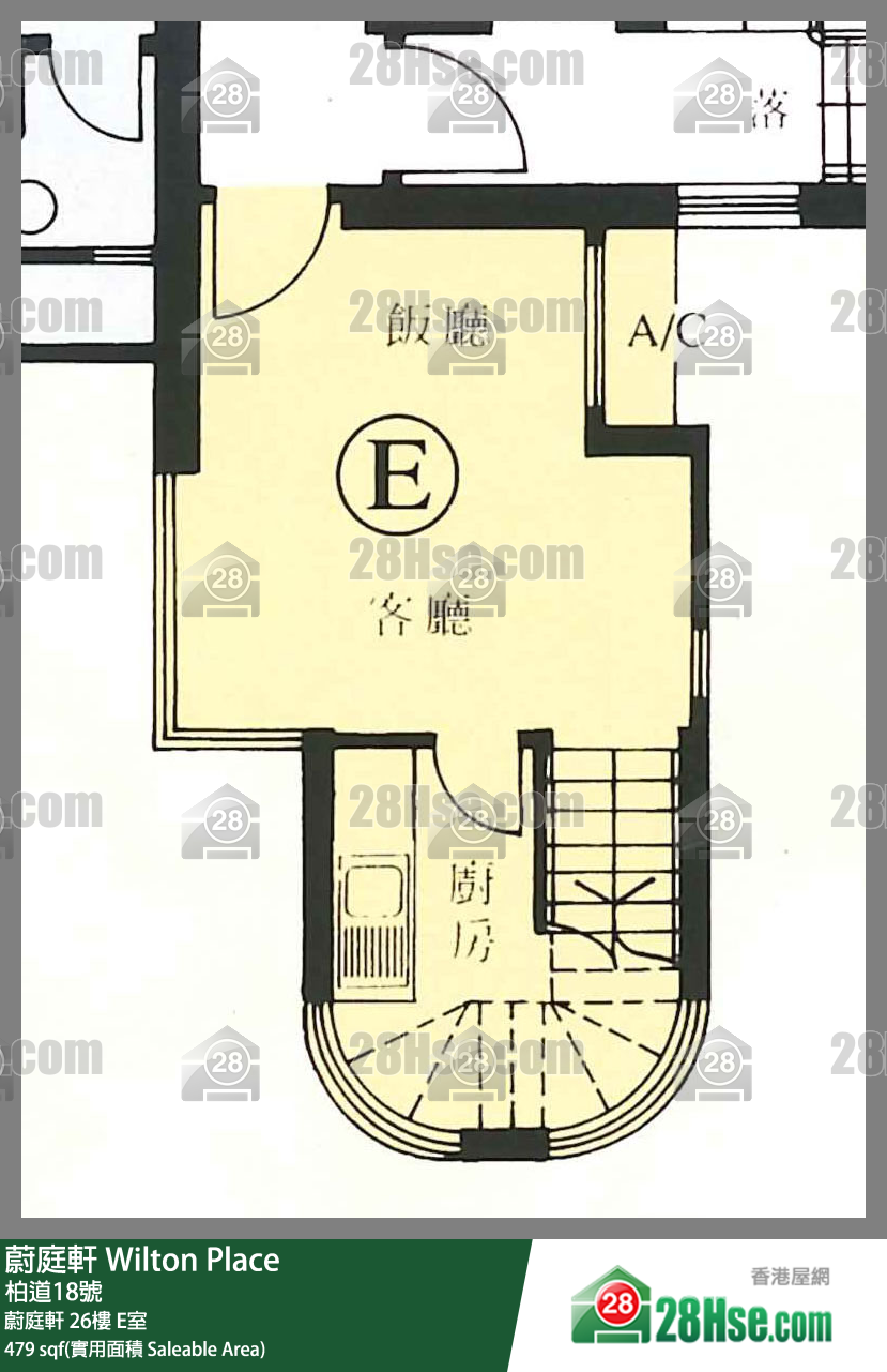 Wilton Place Unit FloorPlan (Provided by 28Hse)