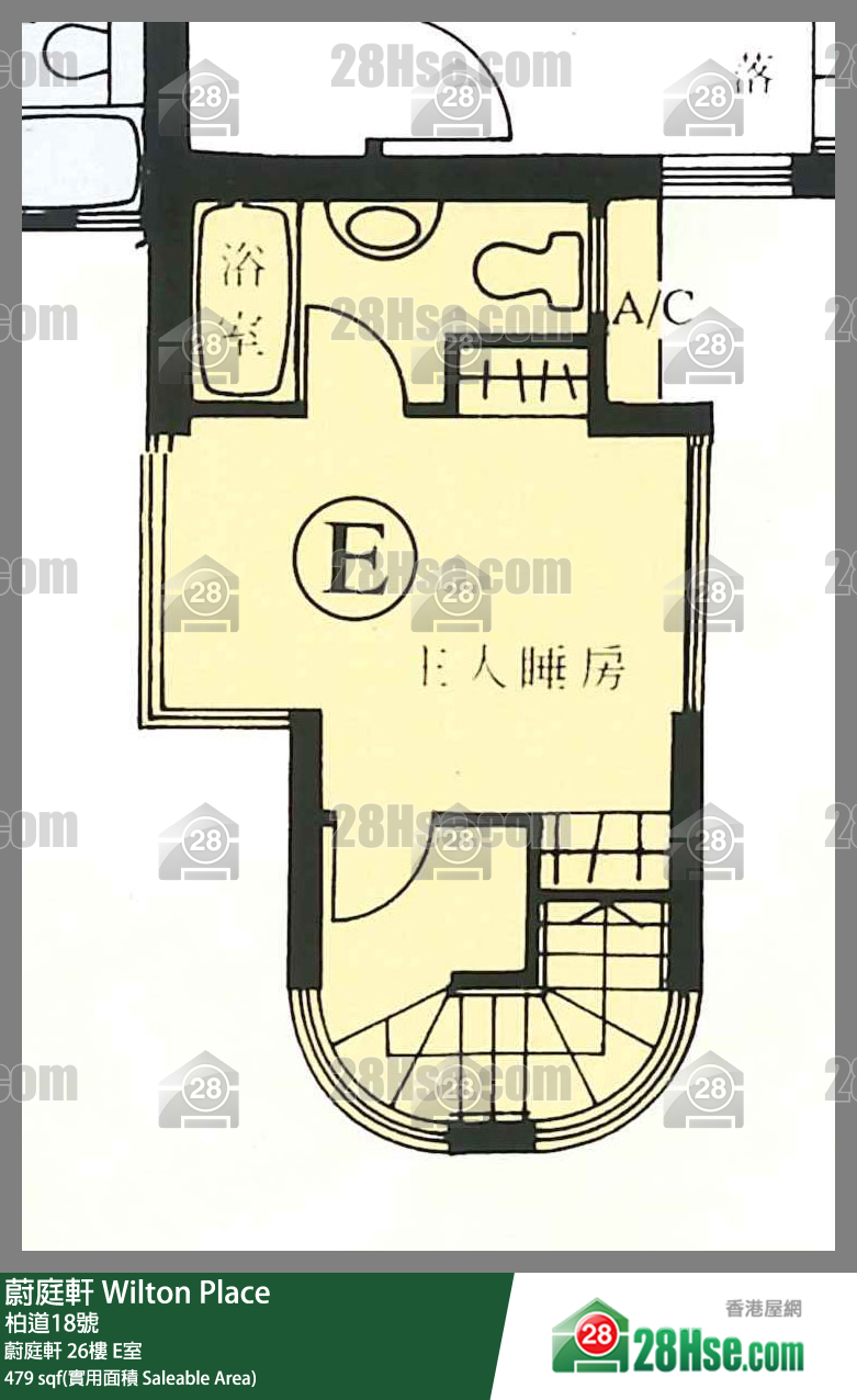 Wilton Place Unit FloorPlan (Provided by 28Hse)