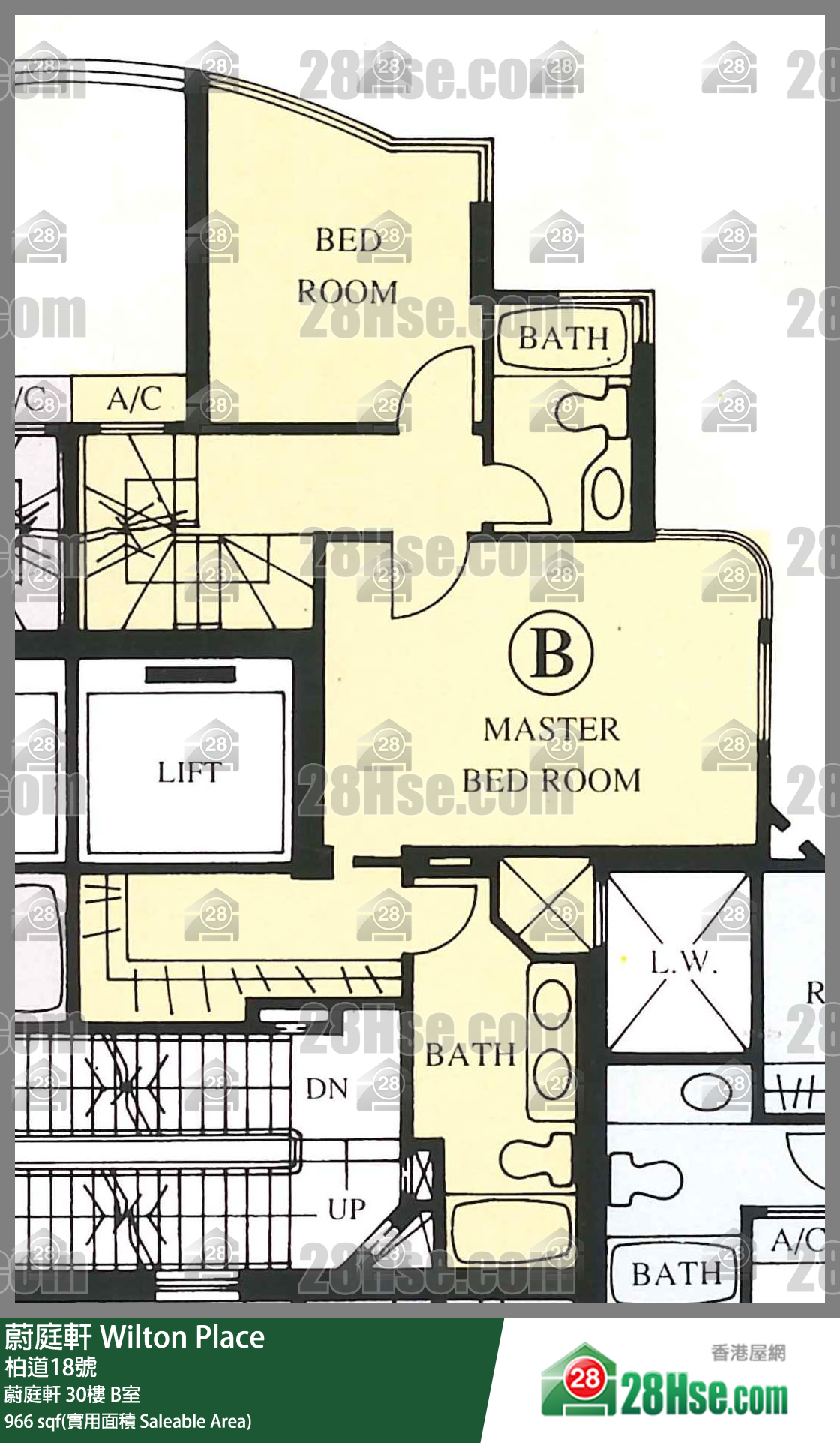 蔚庭軒 蔚庭軒30樓 B室 平面圖