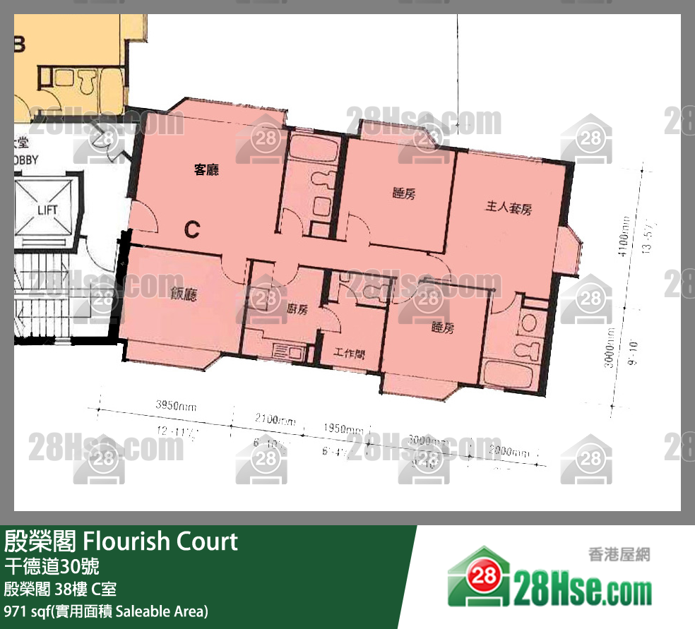 殷榮閣 殷榮閣38樓 C室 平面圖