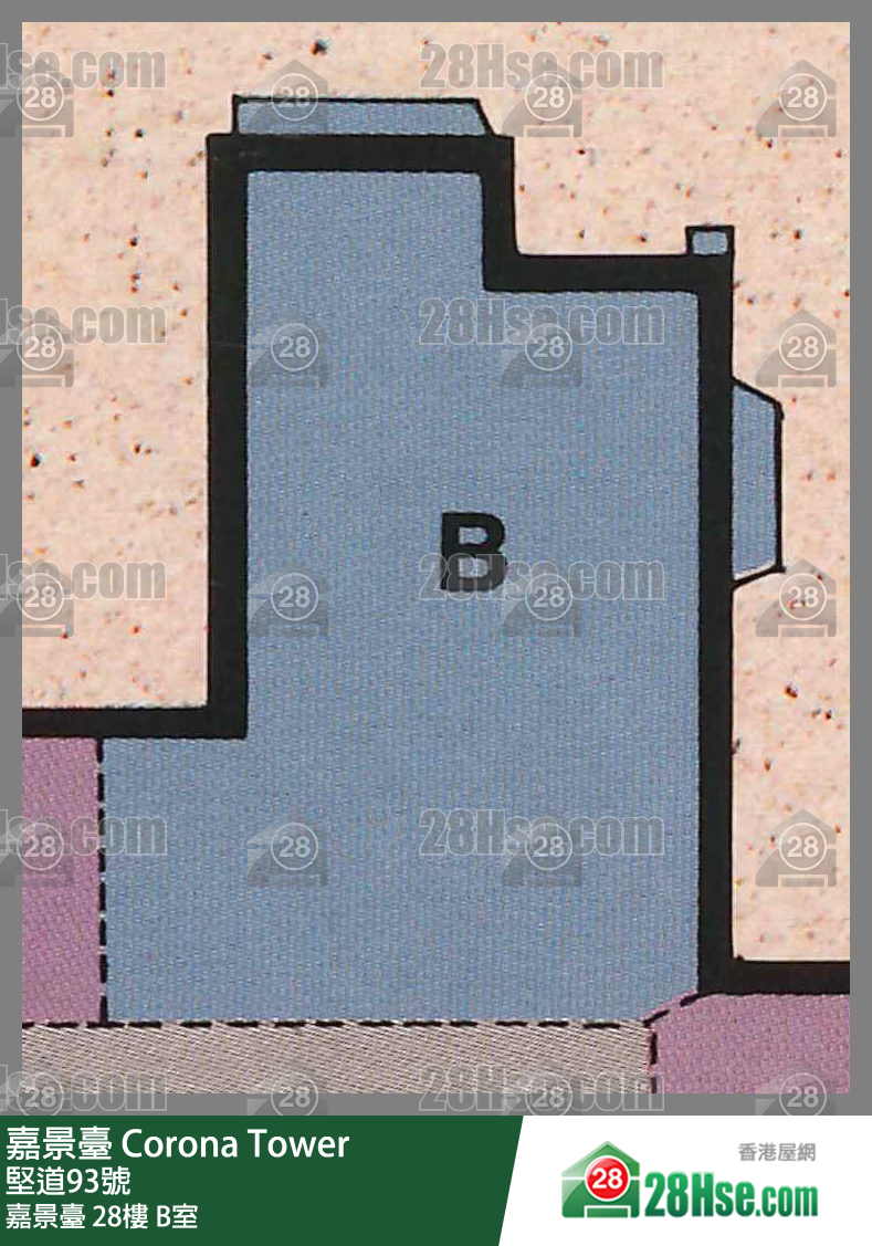 嘉景台 嘉景台28楼 B室 平面图