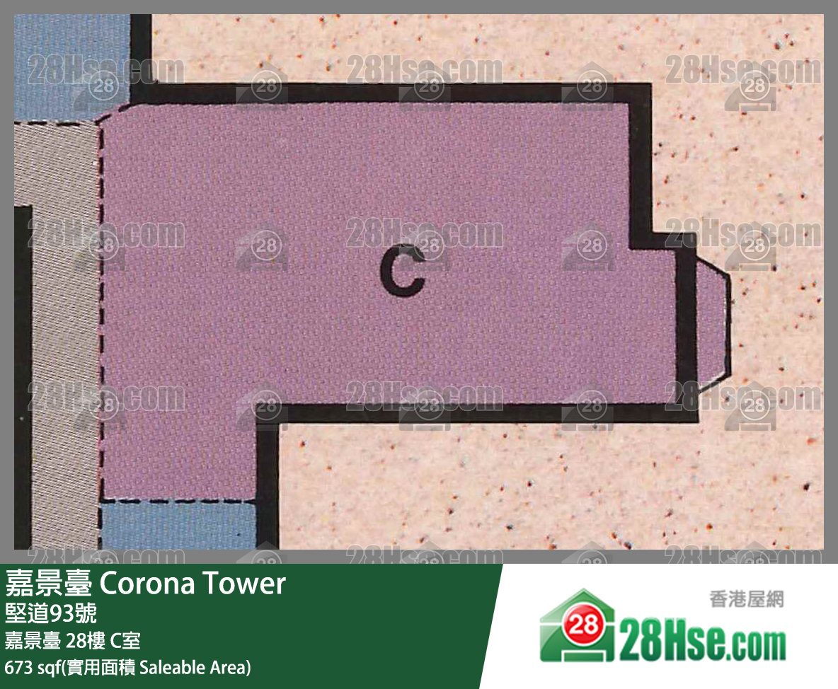 嘉景台 嘉景台28楼 C室 平面图