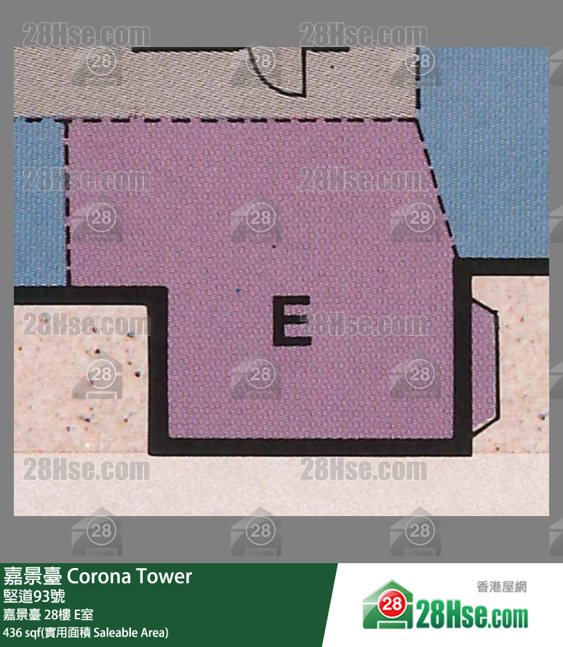 嘉景台 嘉景台28楼 E室 平面图