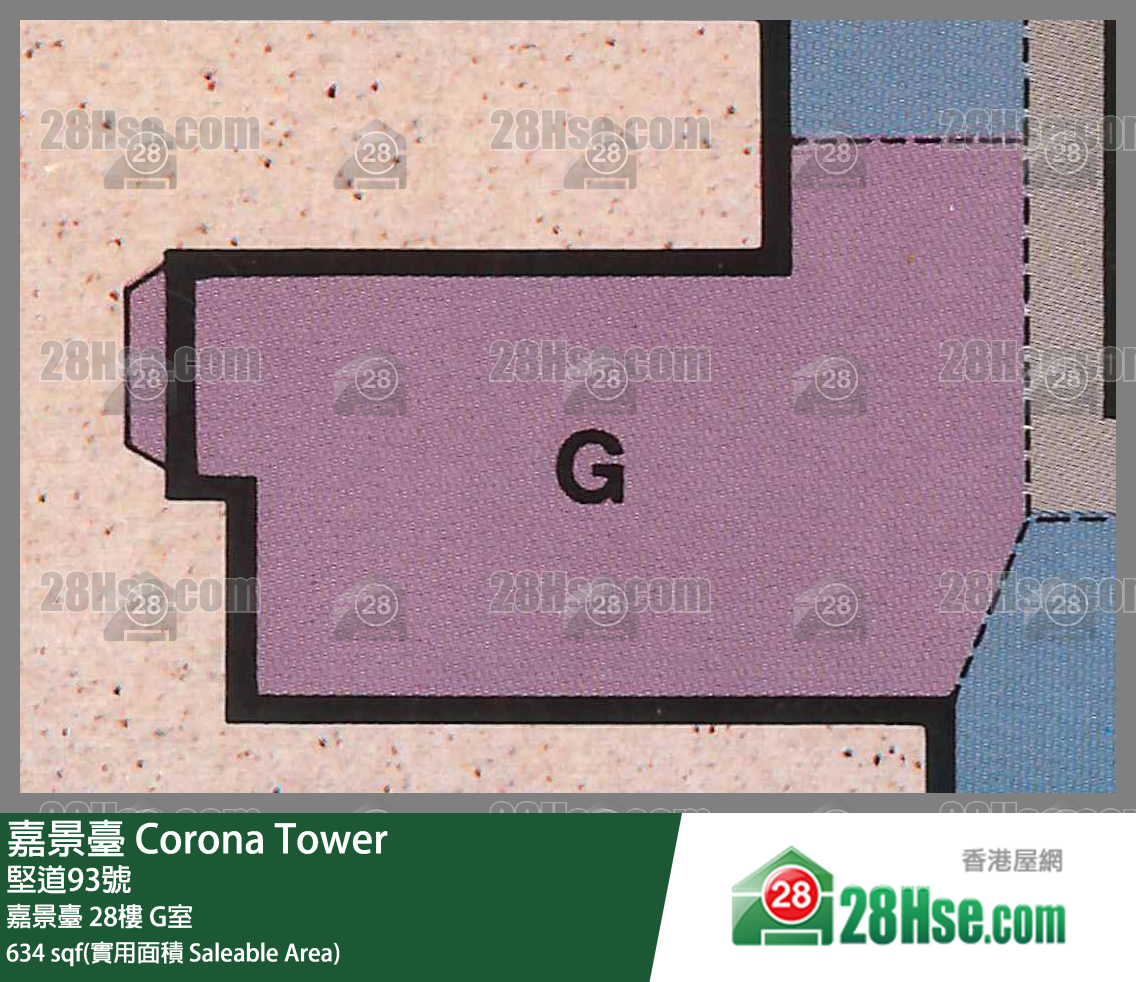 嘉景台 嘉景台 28楼 G室 平面图