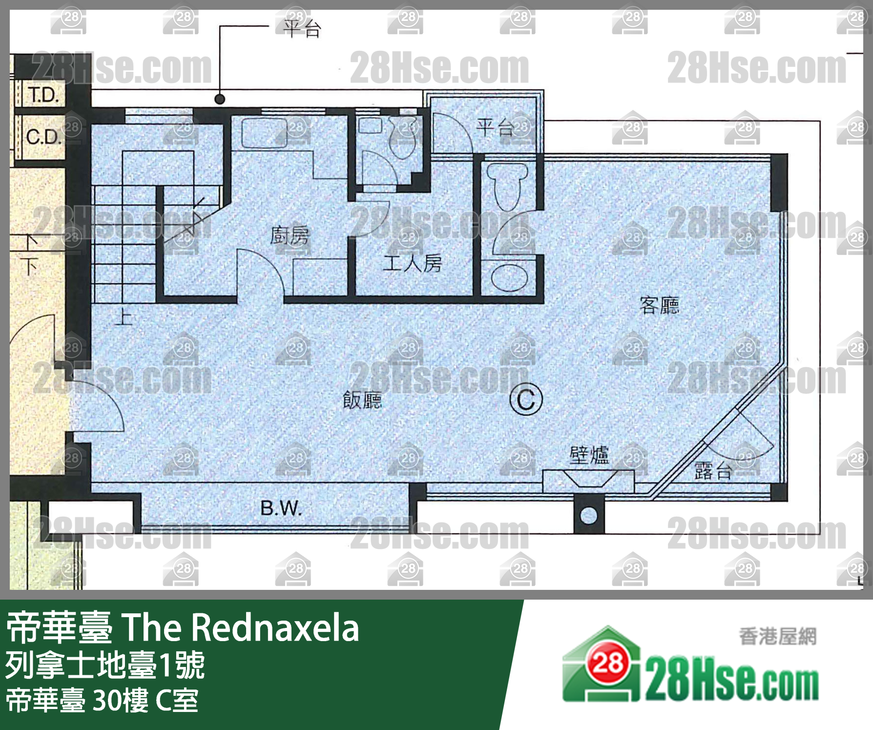 帝华台 帝华台 30楼 C室 平面图