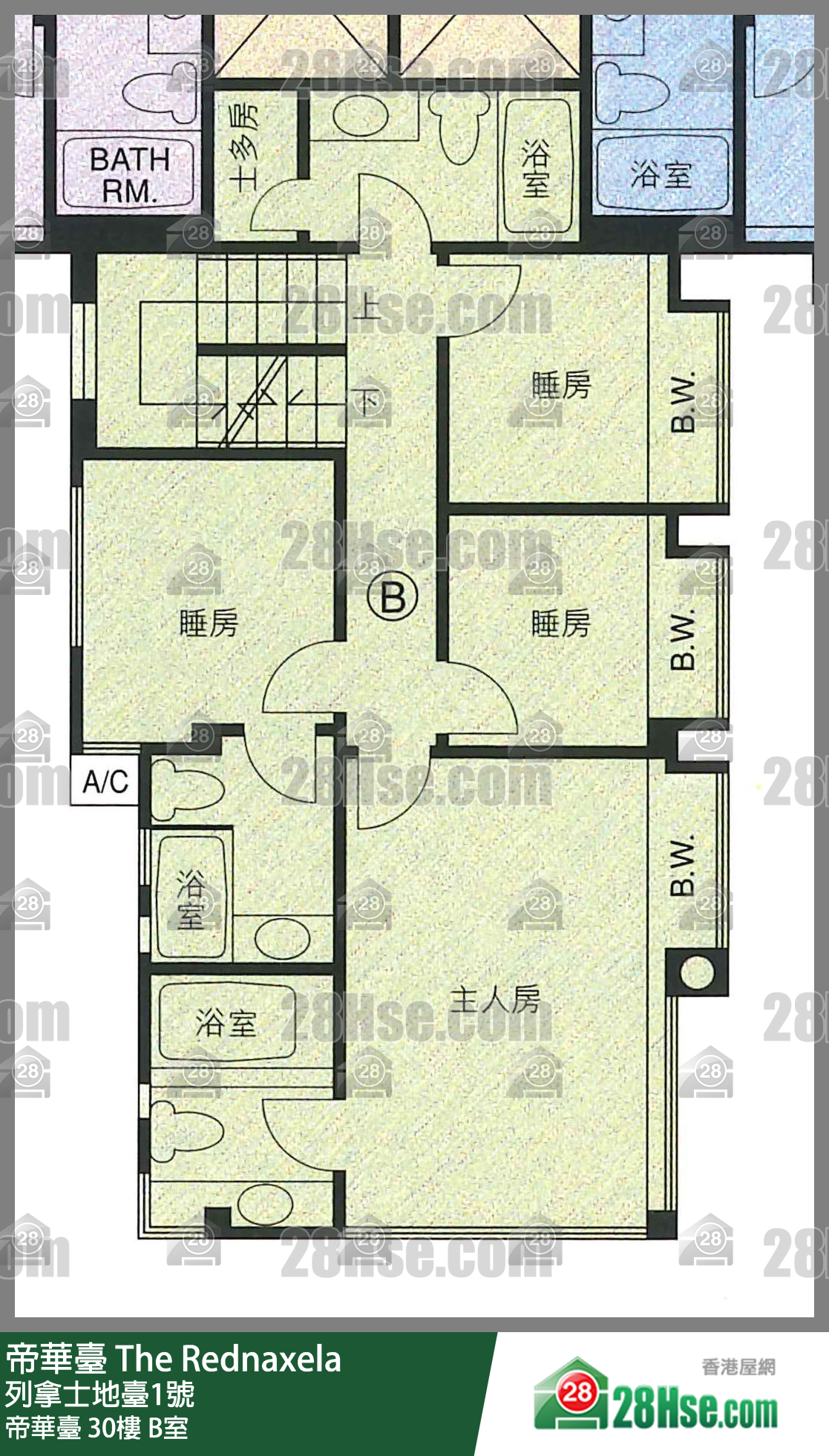 帝华台 帝华台30楼 B室 平面图