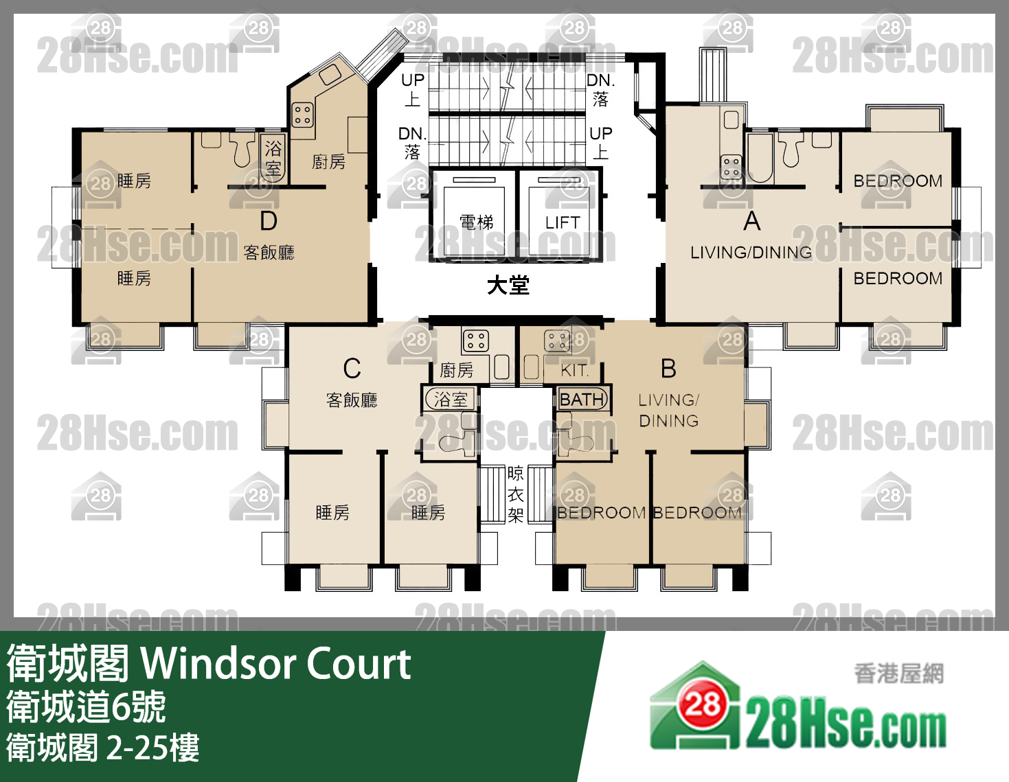Windsor Court Floor FloorPlan (Provided by 28Hse)