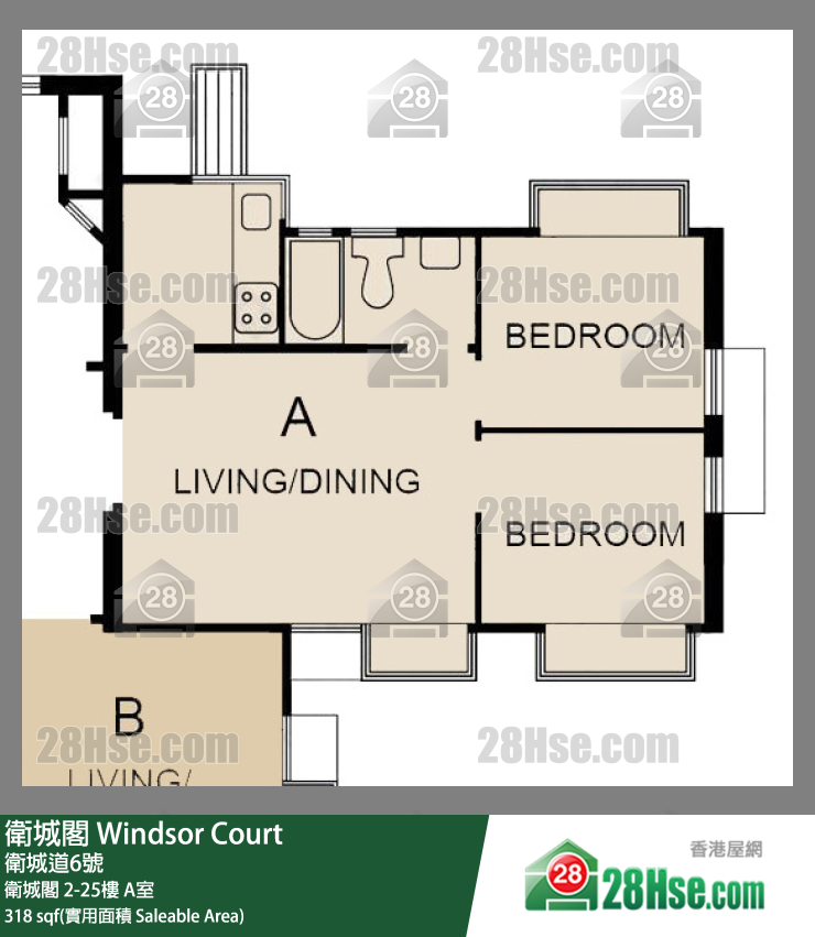 衛城閣 衛城閣 22樓 A室 平面圖
