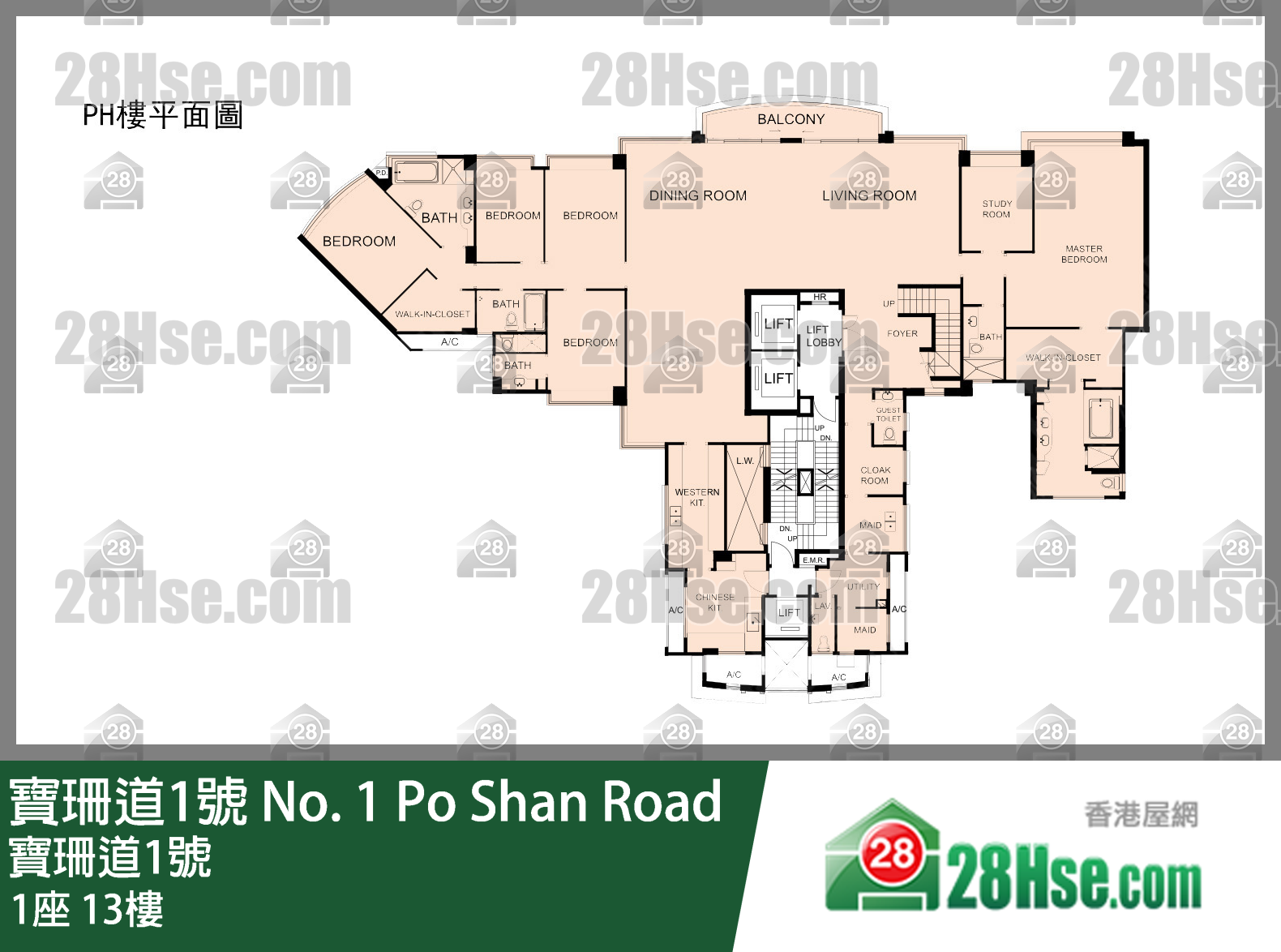 1座 13樓 平面圖