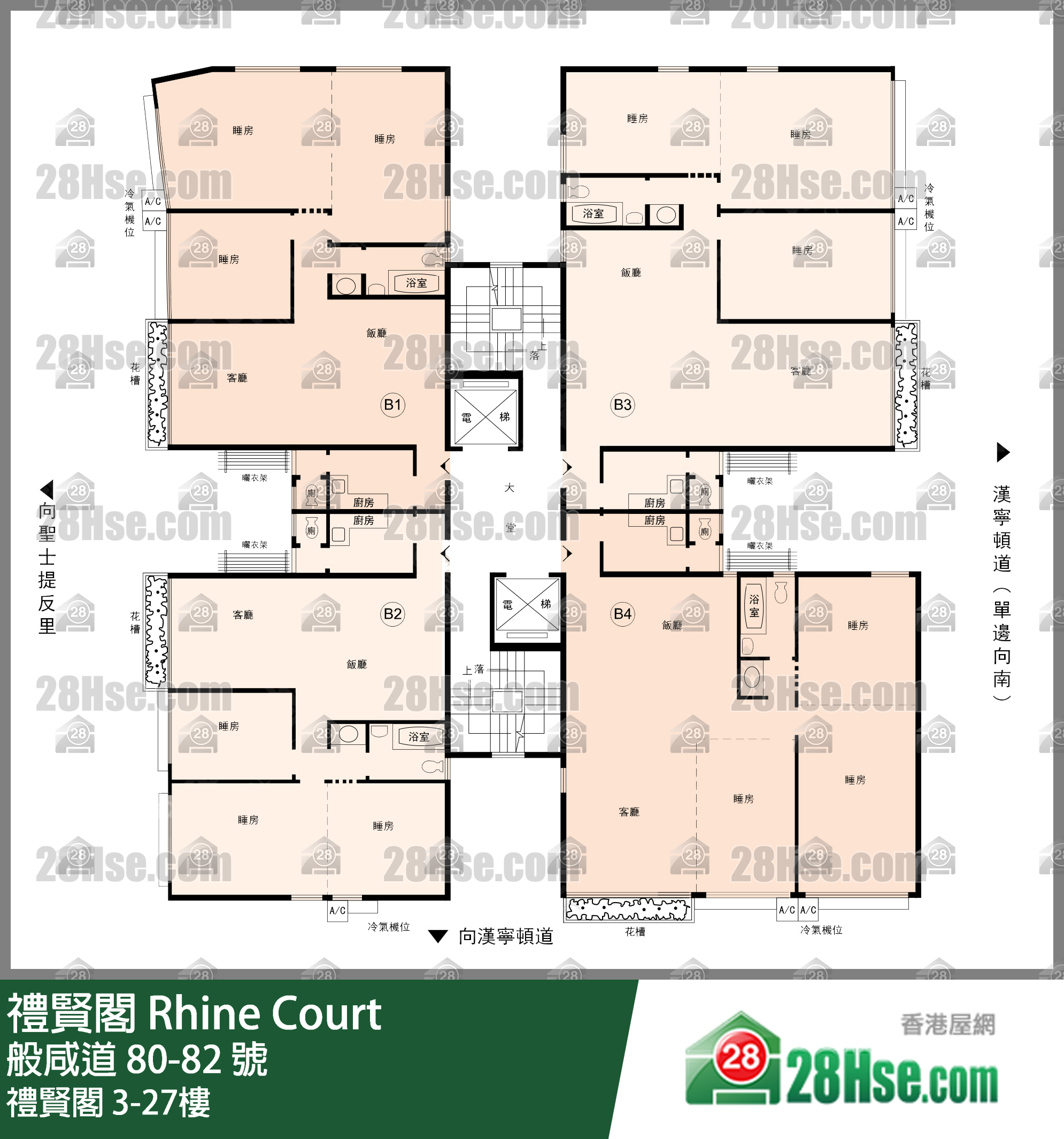 礼贤阁 楼层平面图(由 28Hse 提供)
