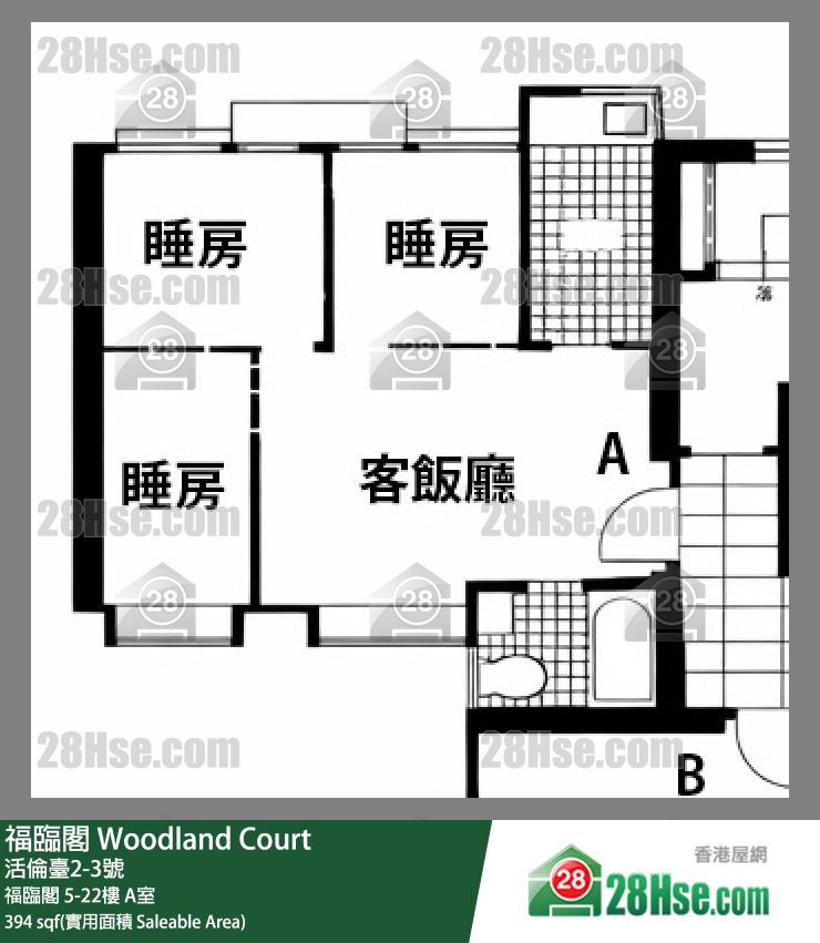 福臨閣 福臨閣 18樓 A室 平面圖