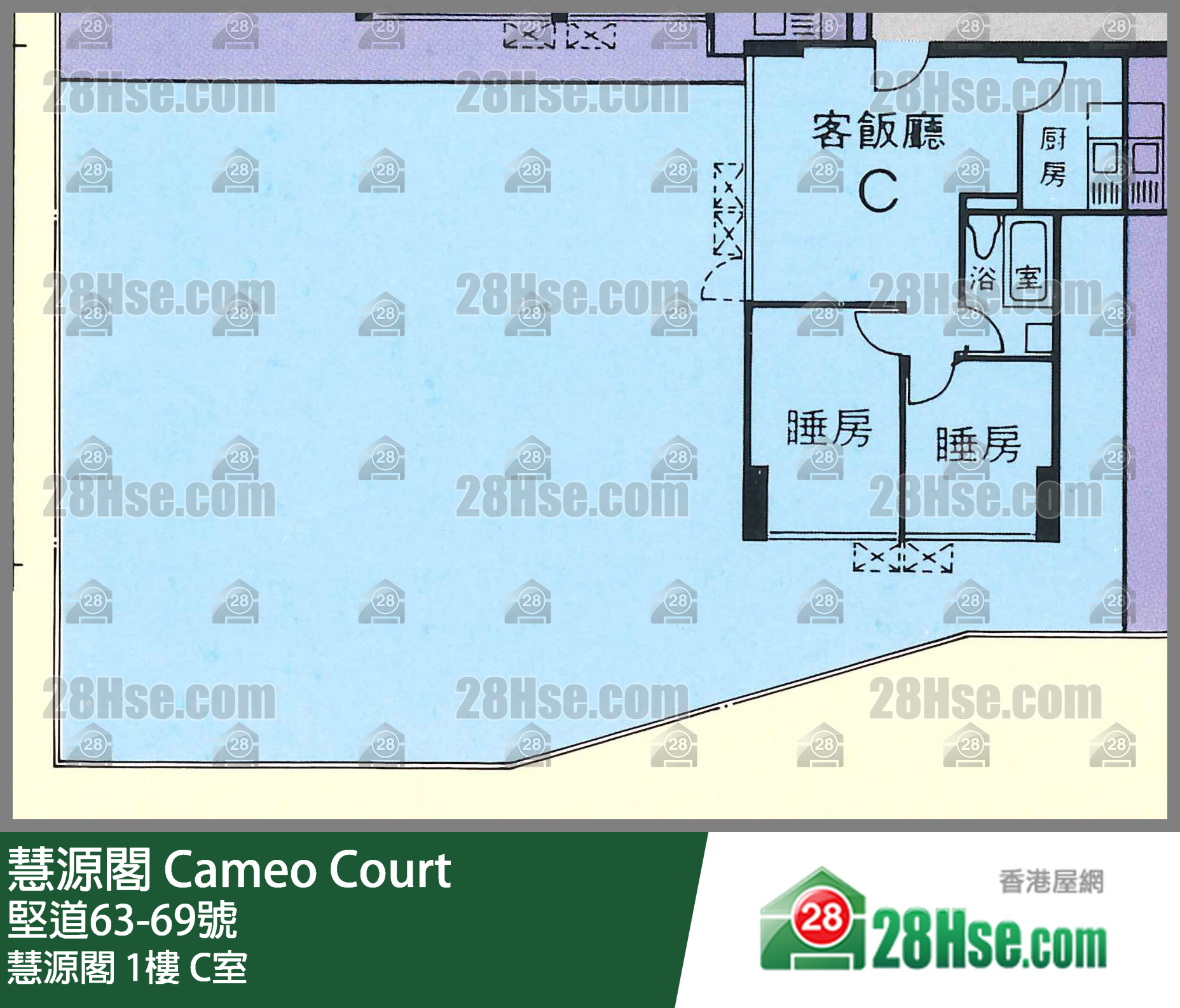慧源阁 慧源阁1楼 C室 平面图