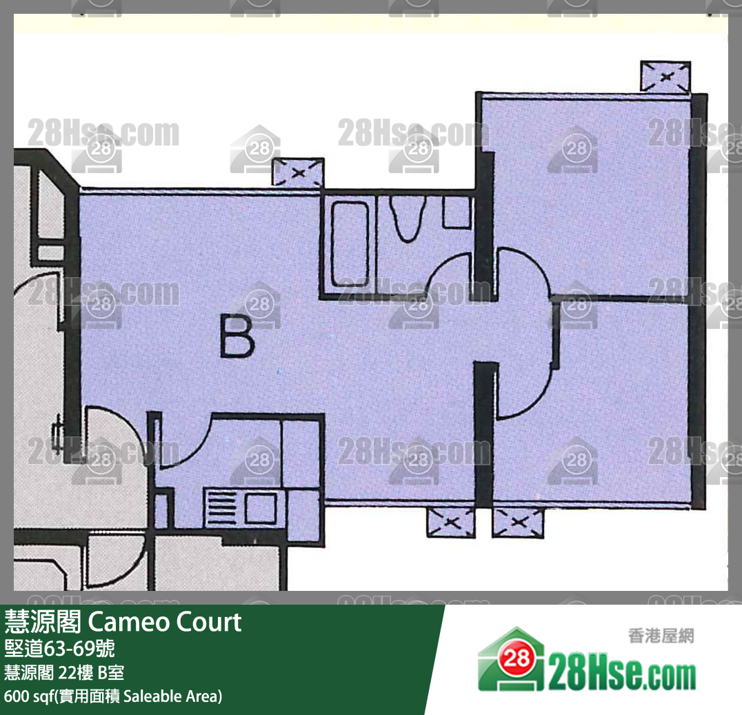 慧源阁 慧源阁22楼 B室 平面图