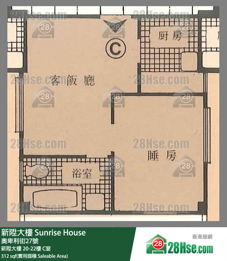 新陞大樓 新陞大樓21樓 C室 平面圖