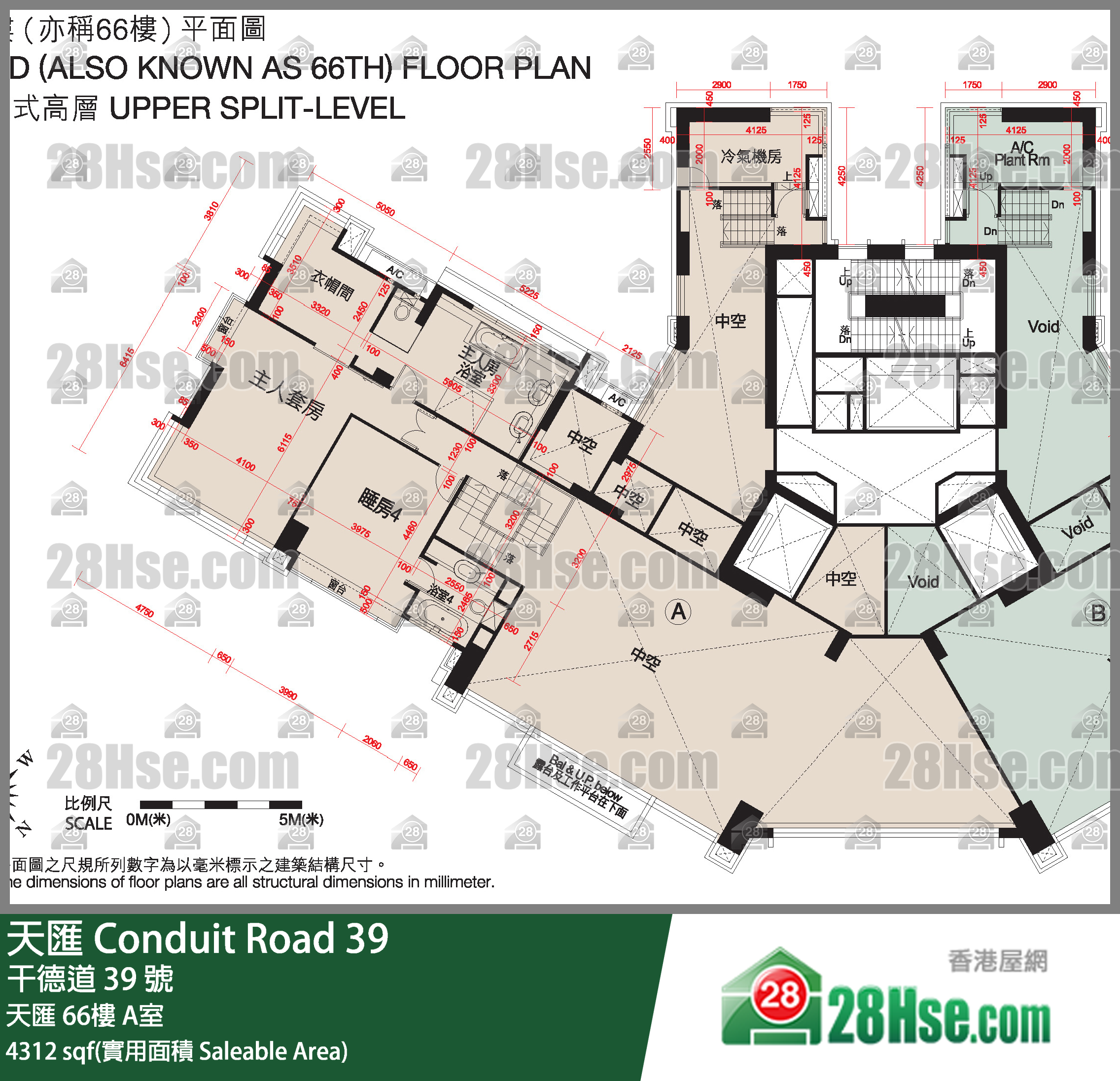 天汇 天汇66楼 A室 平面图