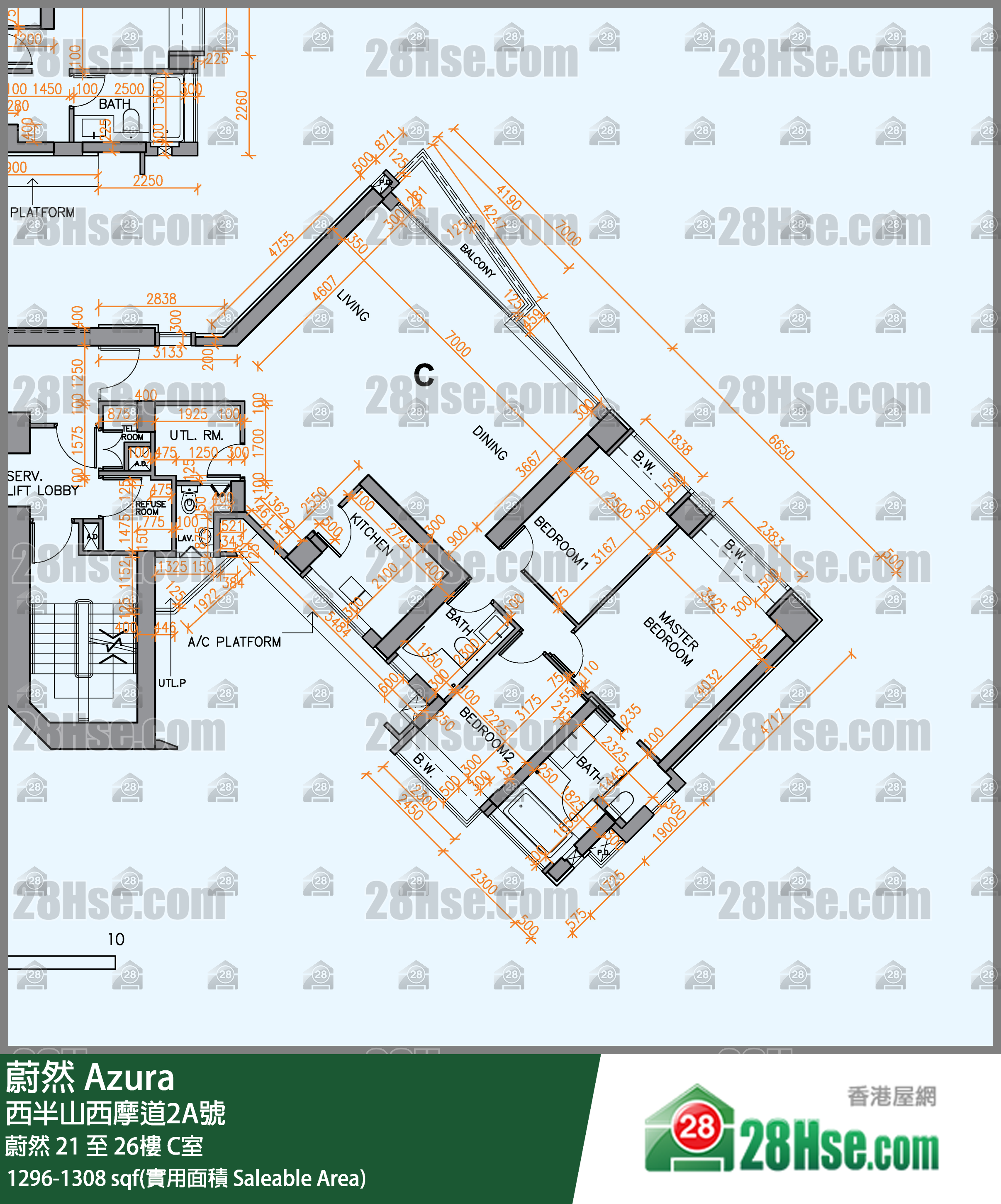 蔚然 蔚然22樓 C室 平面圖