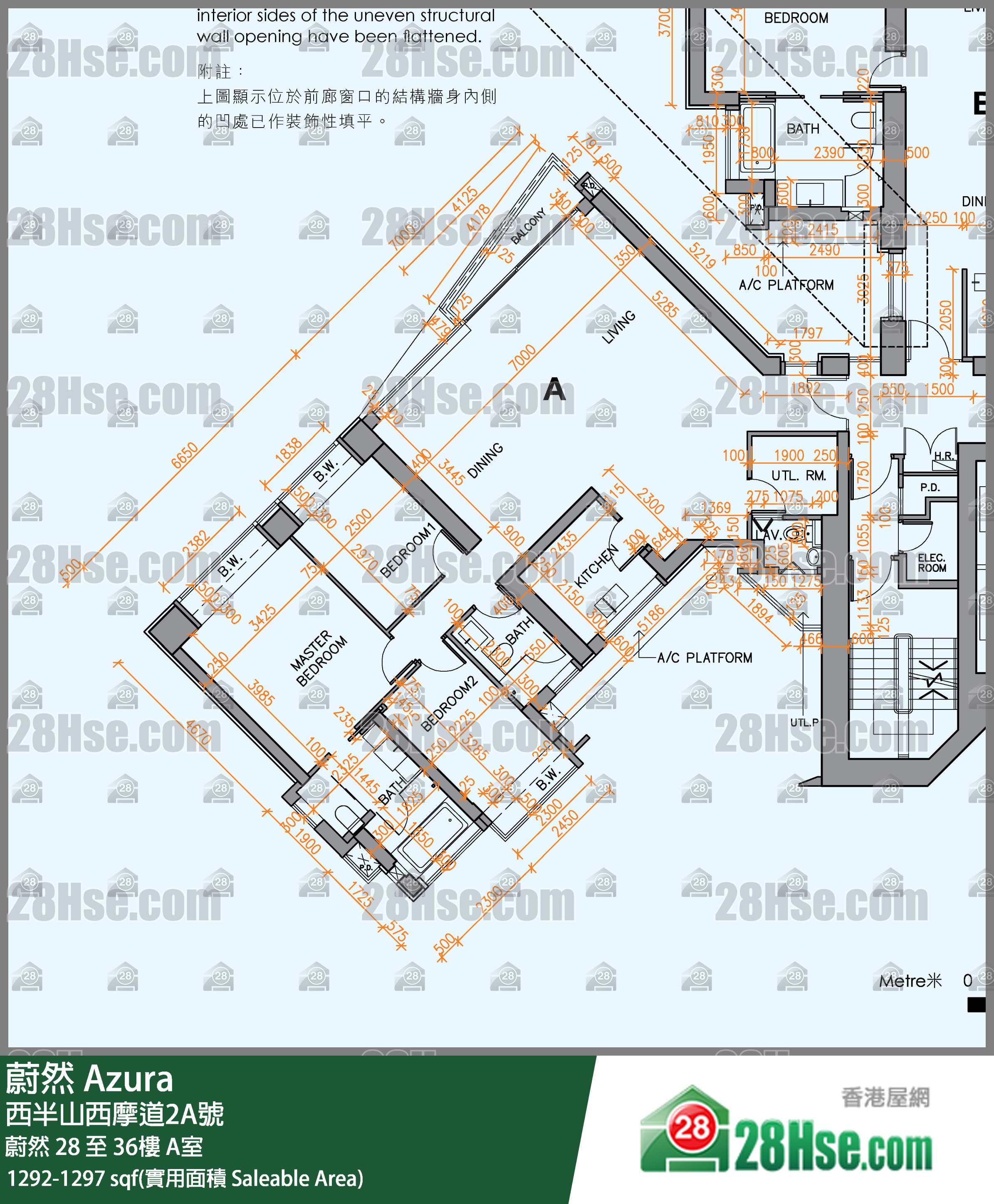 蔚然 蔚然28樓 A室 平面圖