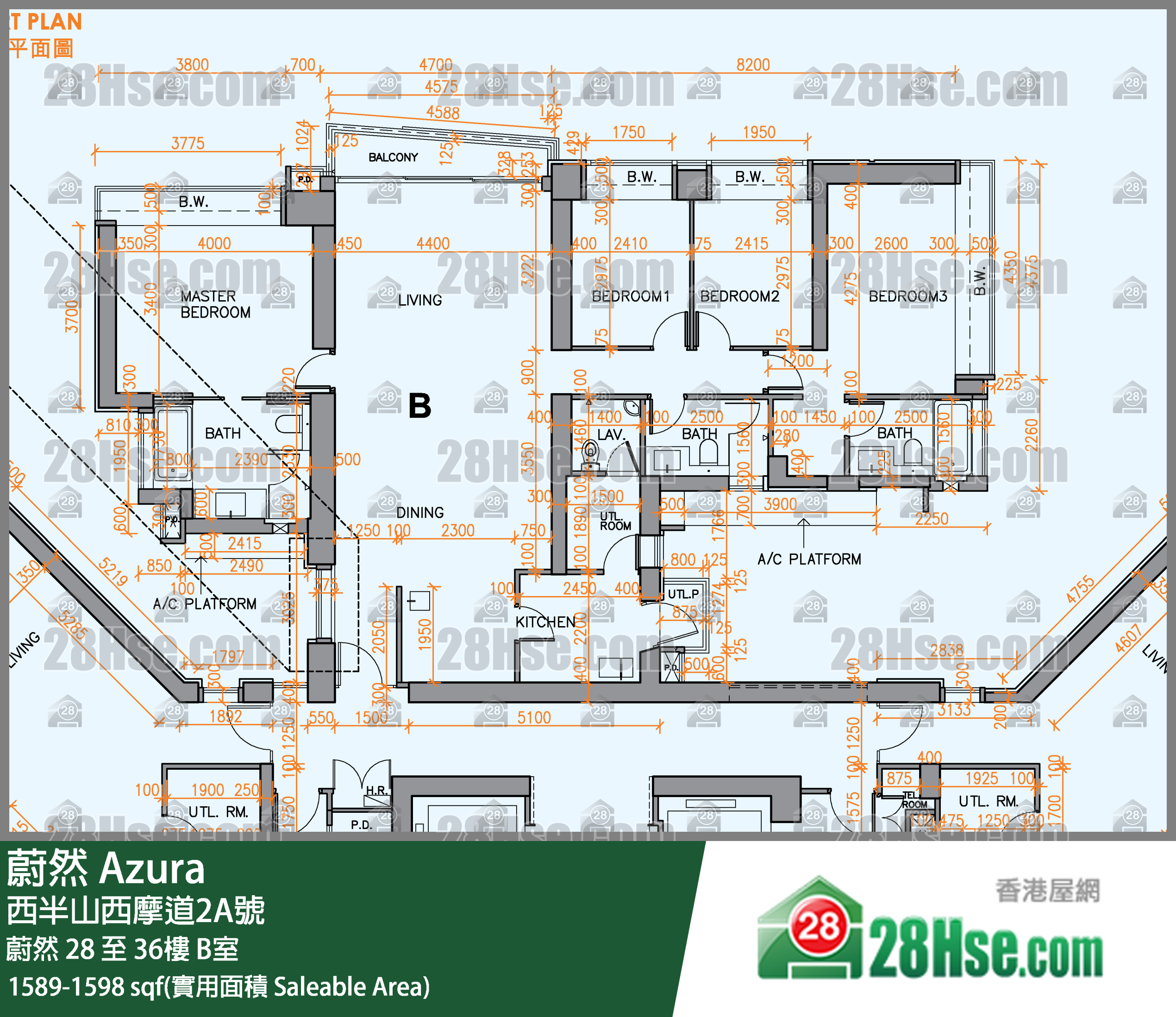 Azura Unit FloorPlan (Provided by 28Hse)