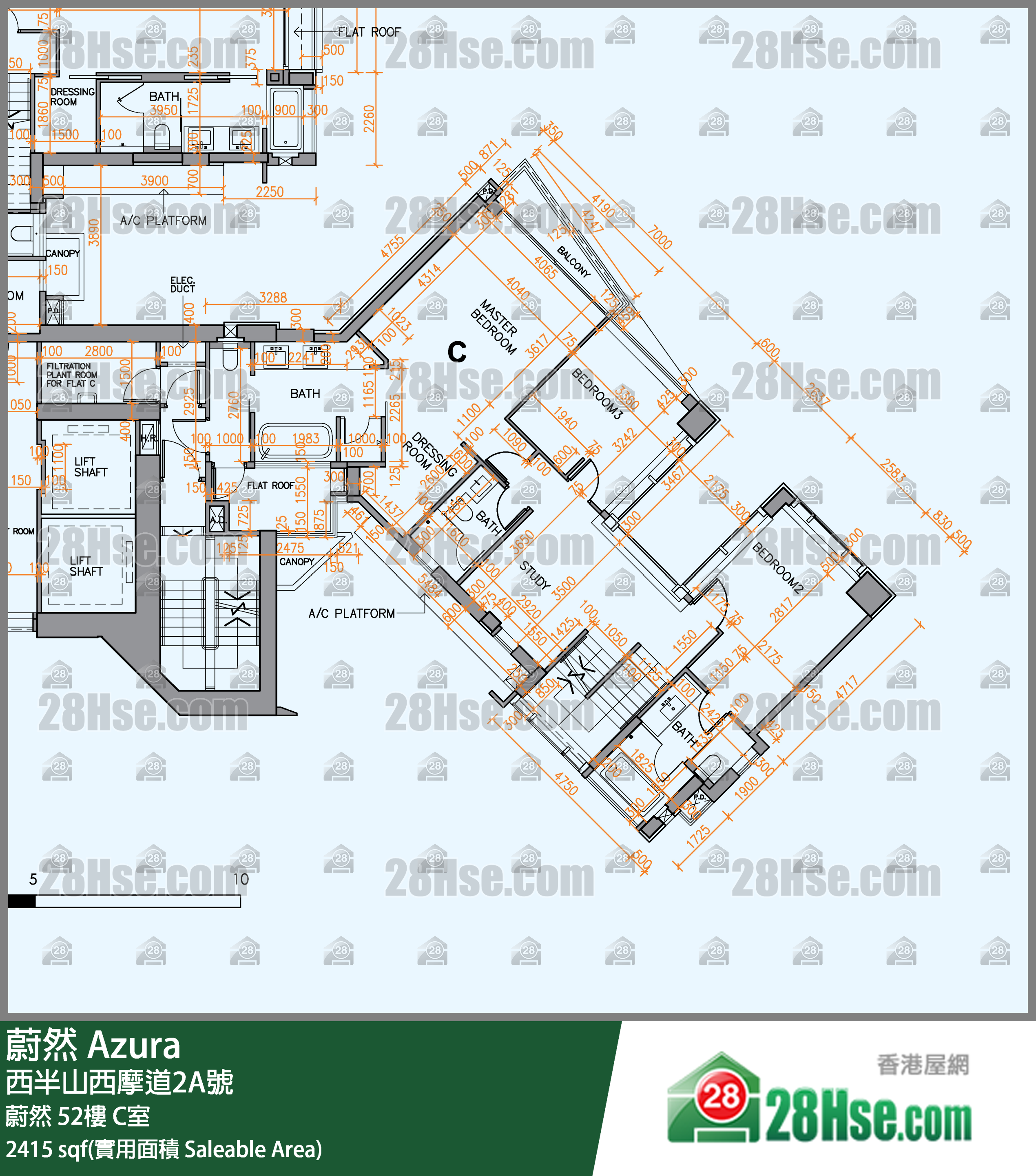 蔚然 蔚然52樓 C室 平面圖