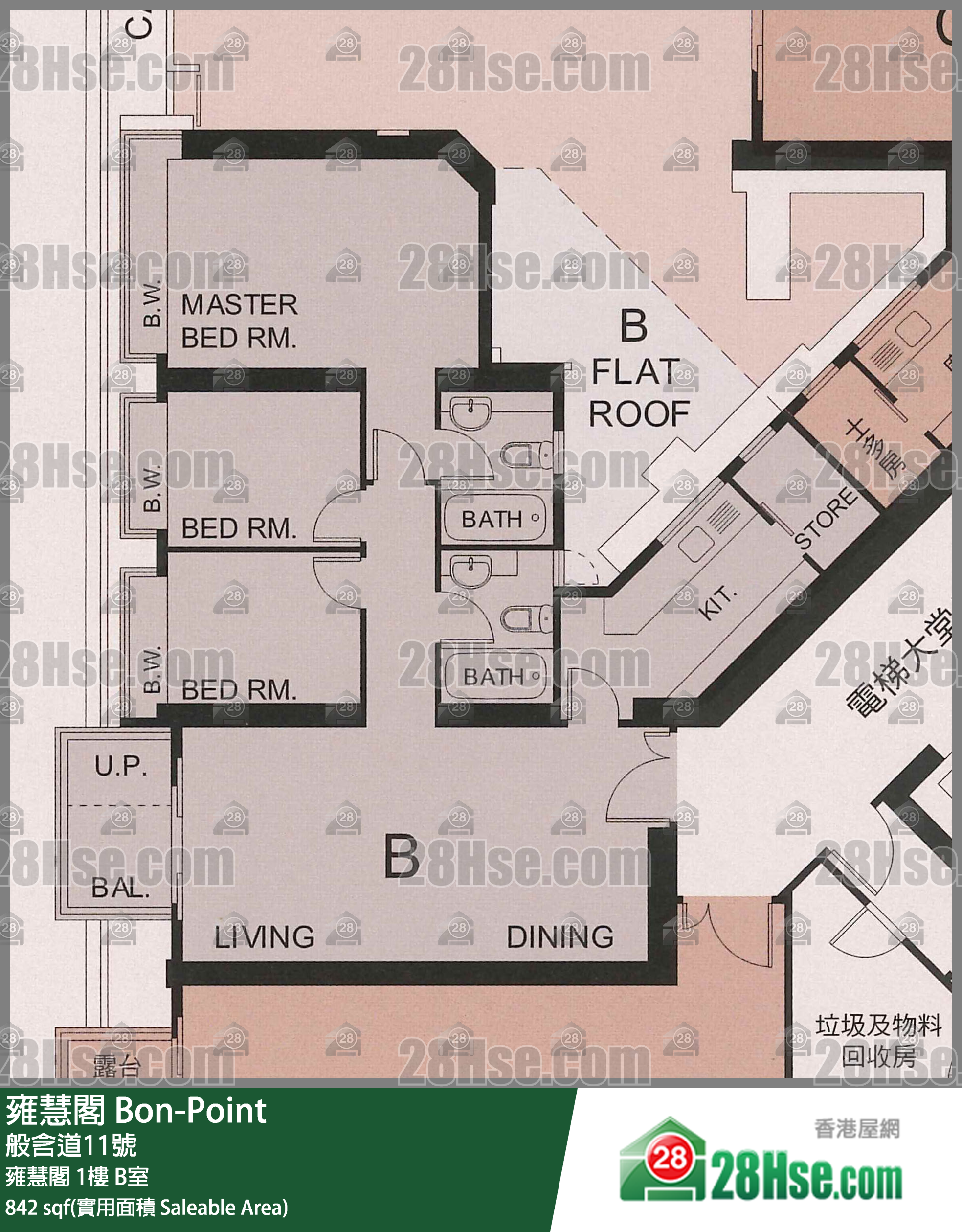 雍慧閣 雍慧閣 1樓 B室 平面圖