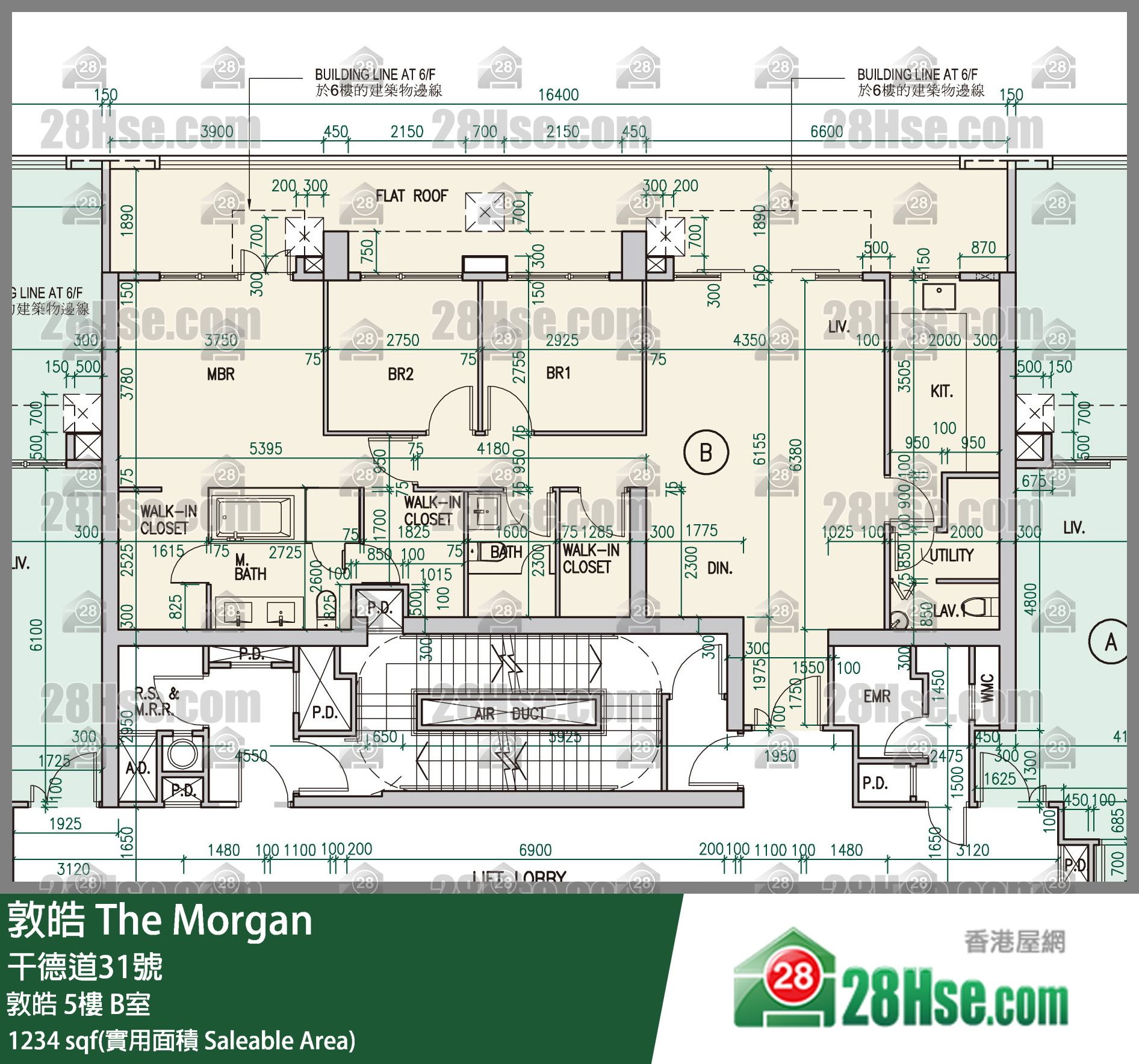 敦皓 敦皓5樓 B室 平面圖