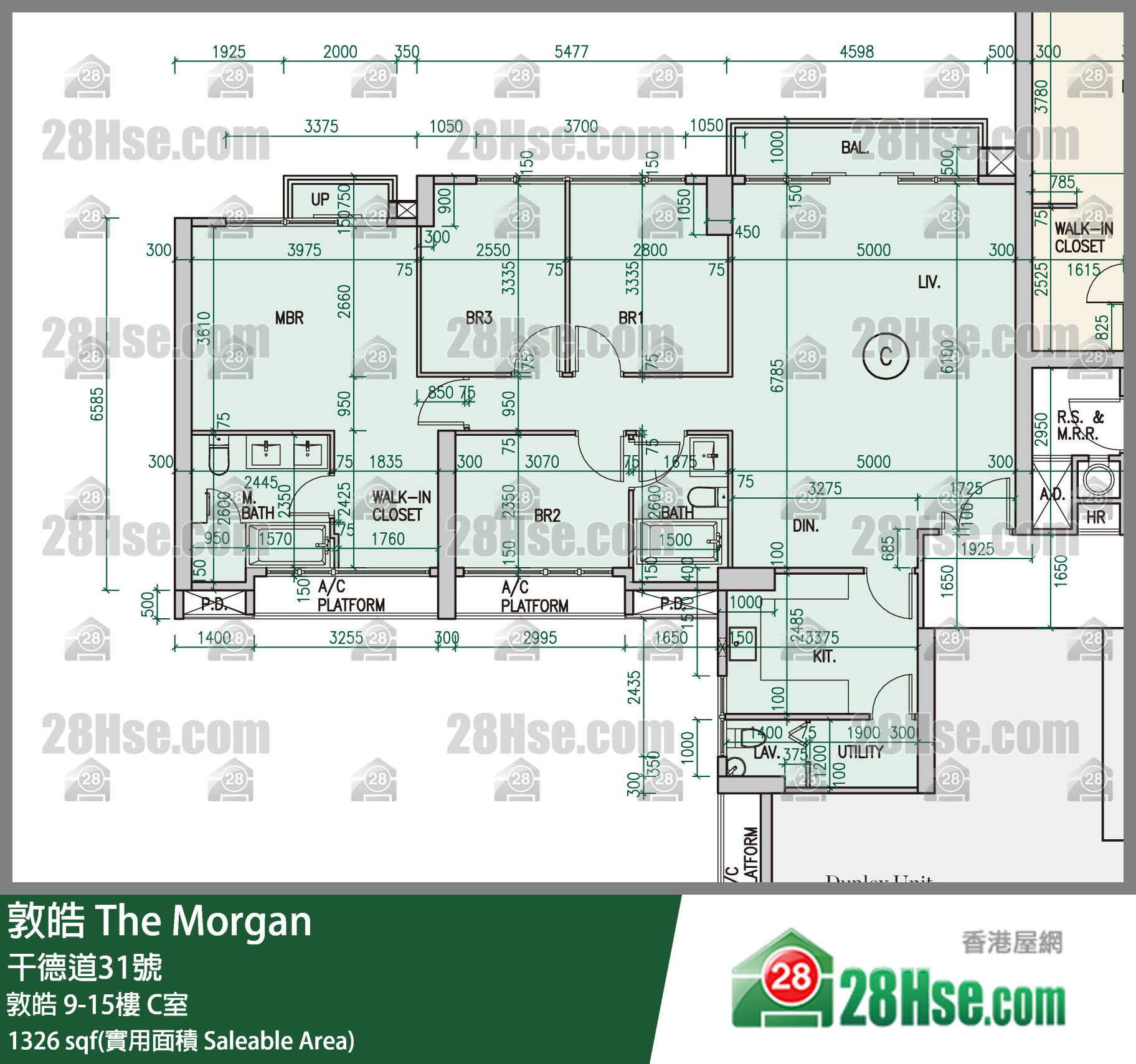敦皓 敦皓15樓 C室 平面圖